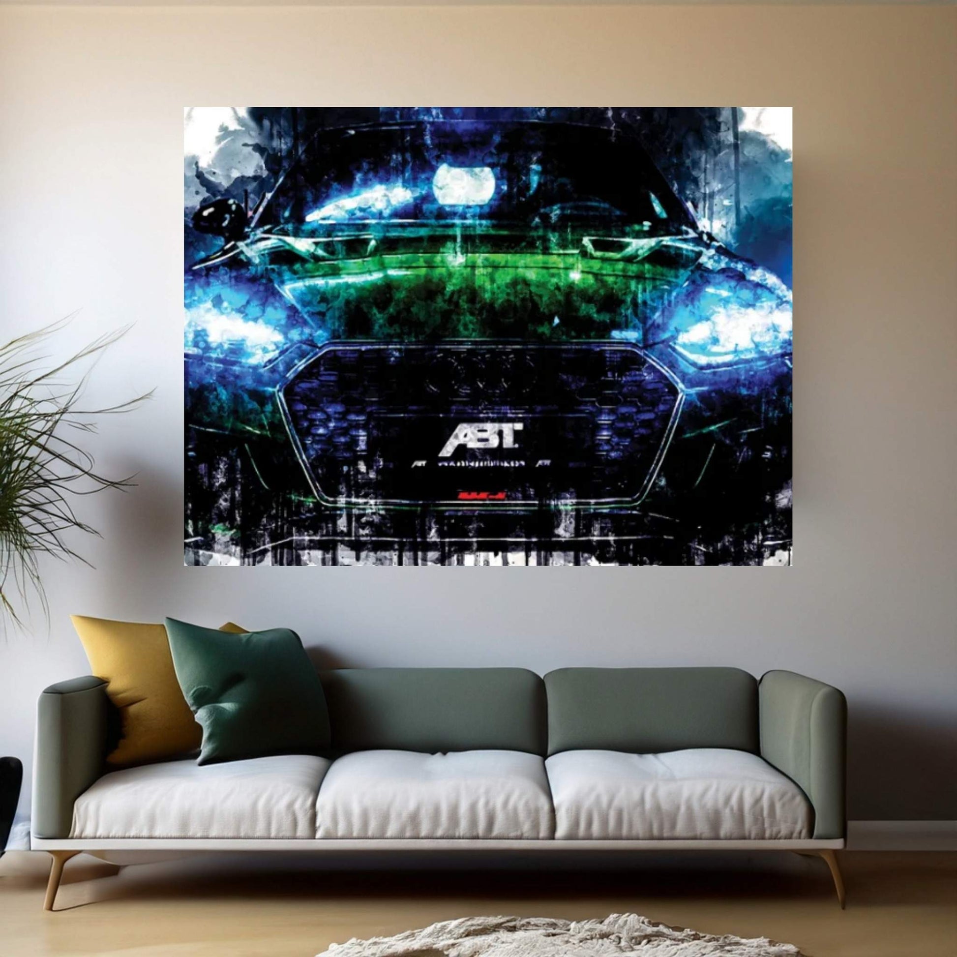 Car 2018 ABT Audi RS5 R Coupe Canvas Wall Art - Y Canvas