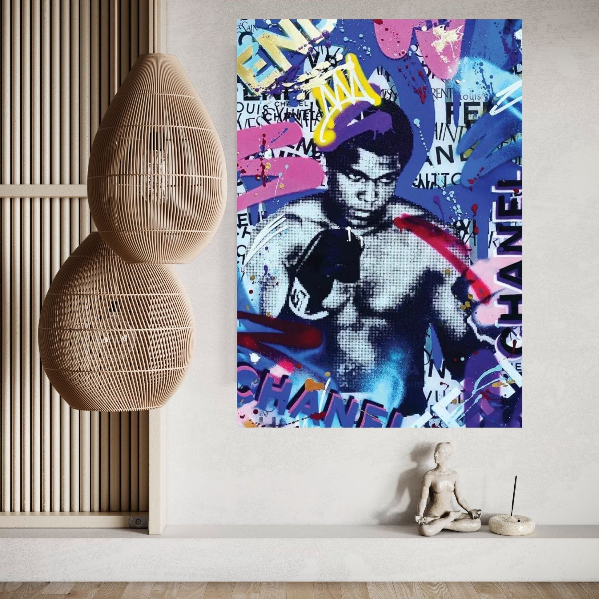 Ali Brand Graffiti Canvas Wall Art - Y Canvas