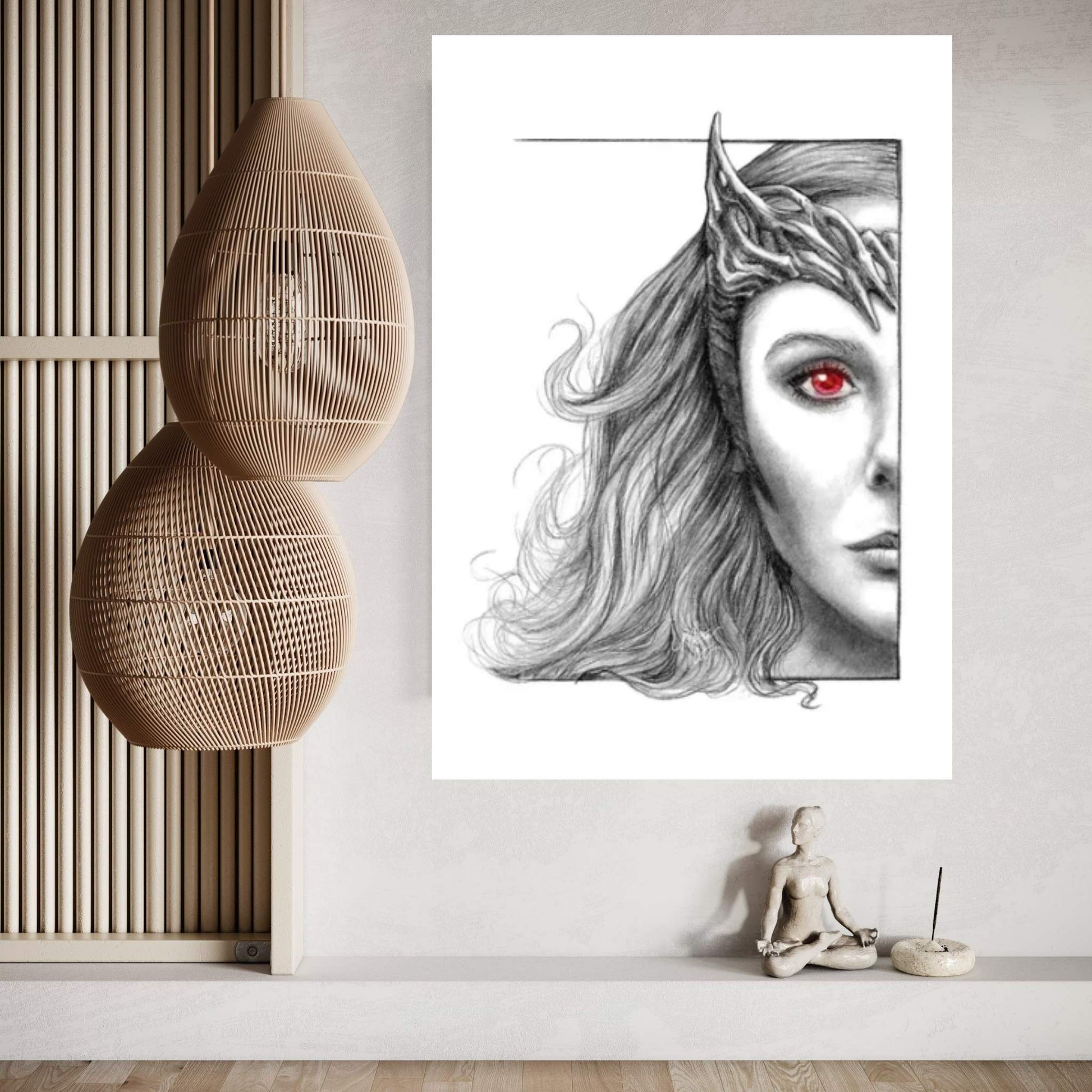 Scarlet Witch Canvas Wall Art - Y Canvas