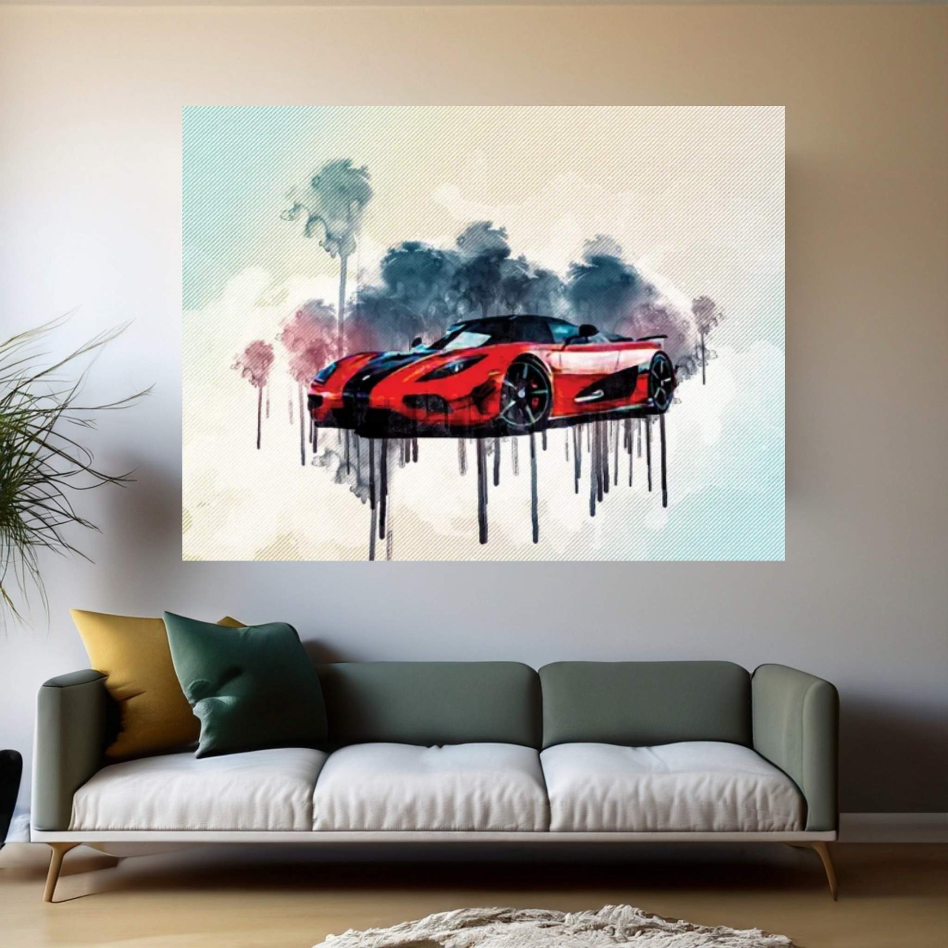 Koenigsegg Agera Hypercar 2016 Canvas Wall Art - Y Canvas