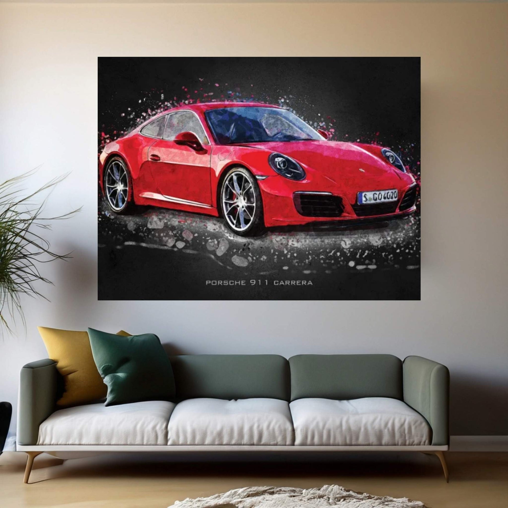 Porsche 911 Carrera Canvas Wall Art - Y Canvas