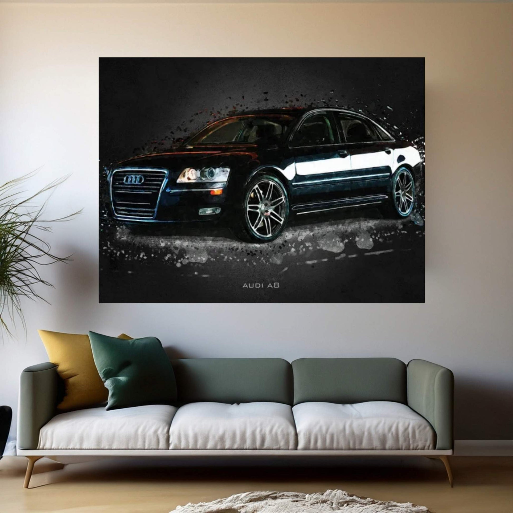 Audi A8 Canvas Wall Art - Y Canvas