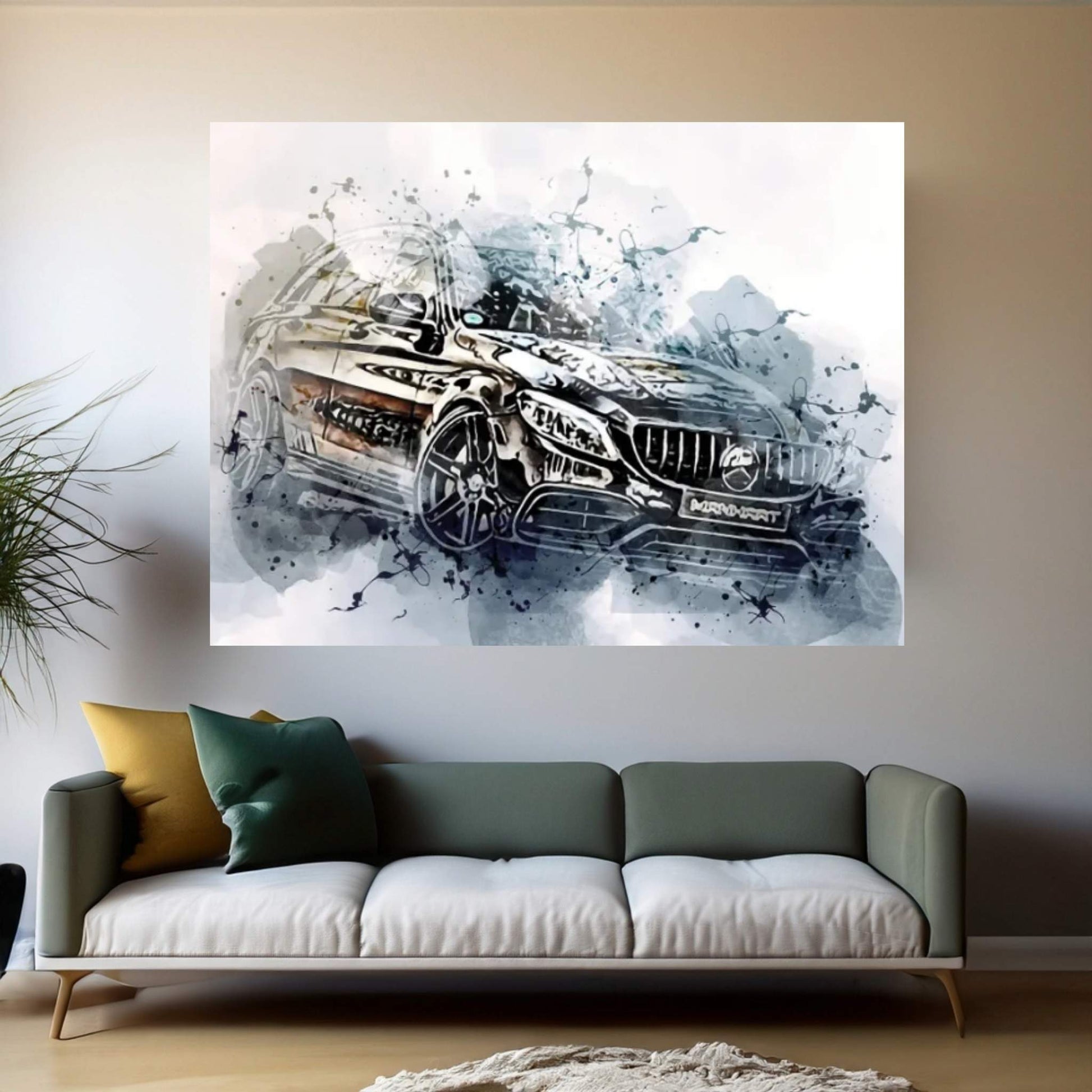 Manhart CR700 Exterior Black Wagon S205 Canvas Wall Art - Y Canvas