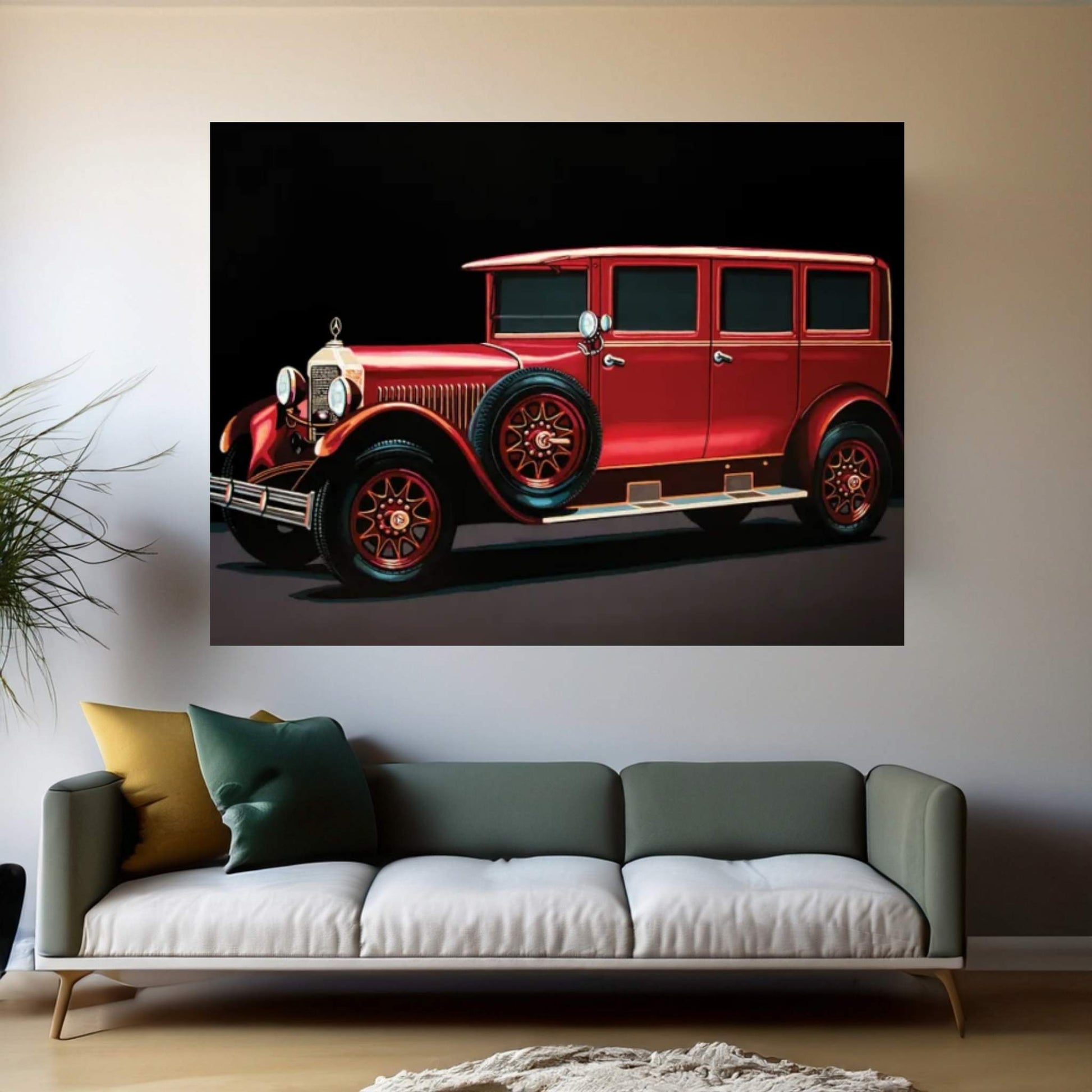 Mercedes Benz Typ 300 Pullman Limousine 1926 Canvas Wall Art - Y Canvas