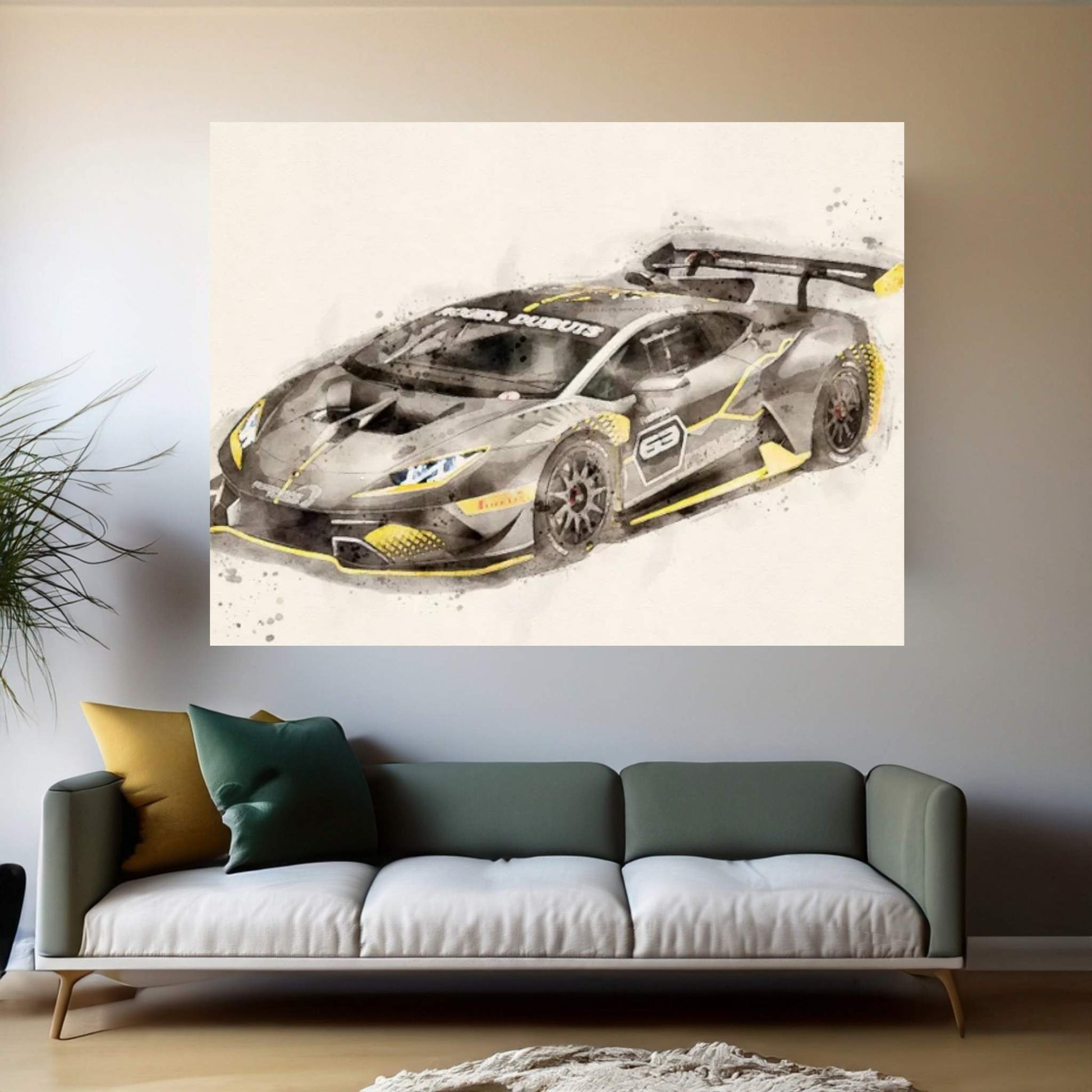 Lamborghini Tuning Canvas Wall Art - Y Canvas
