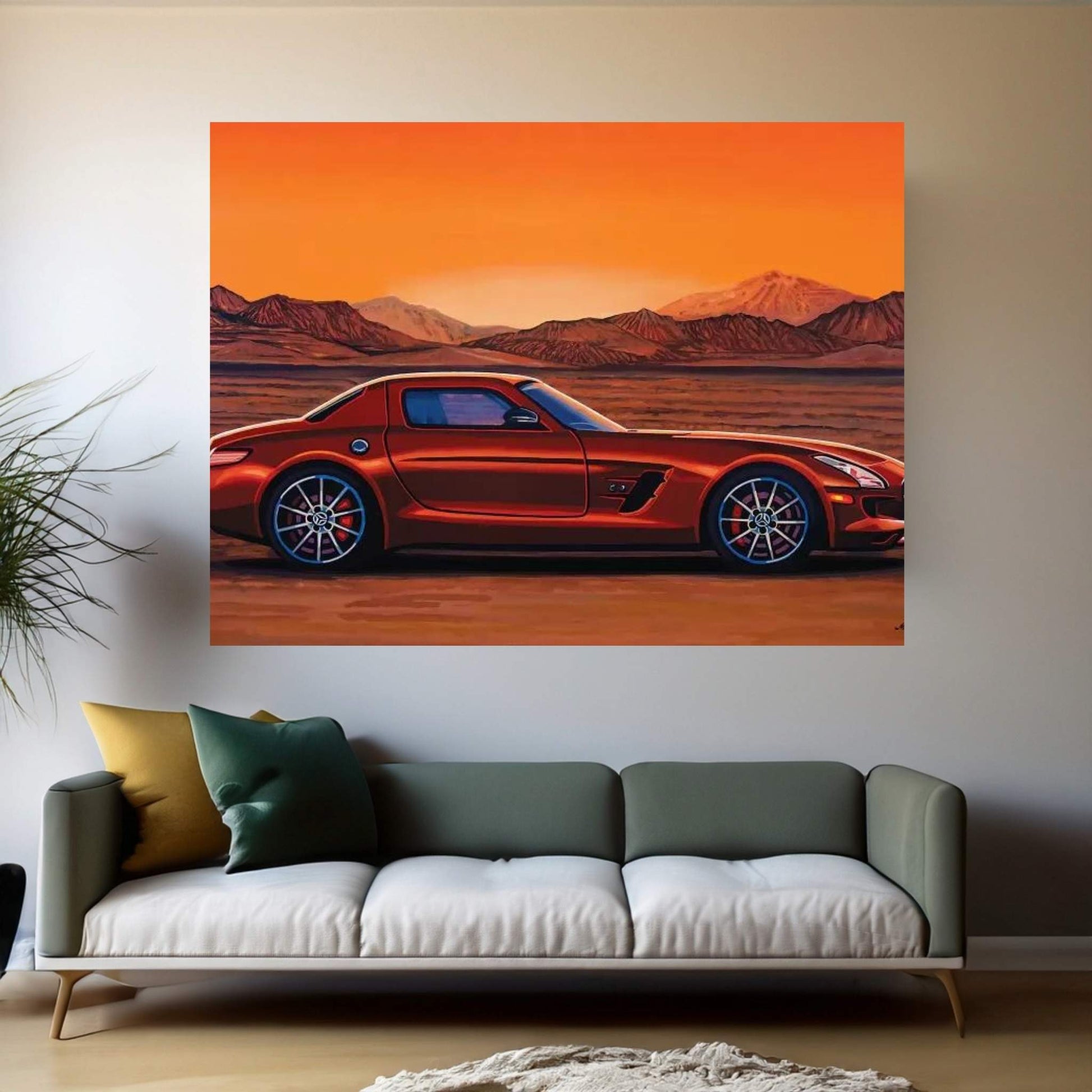Mercedes Benz Sls Amg Gt Final Edition Canvas Wall Art - Y Canvas