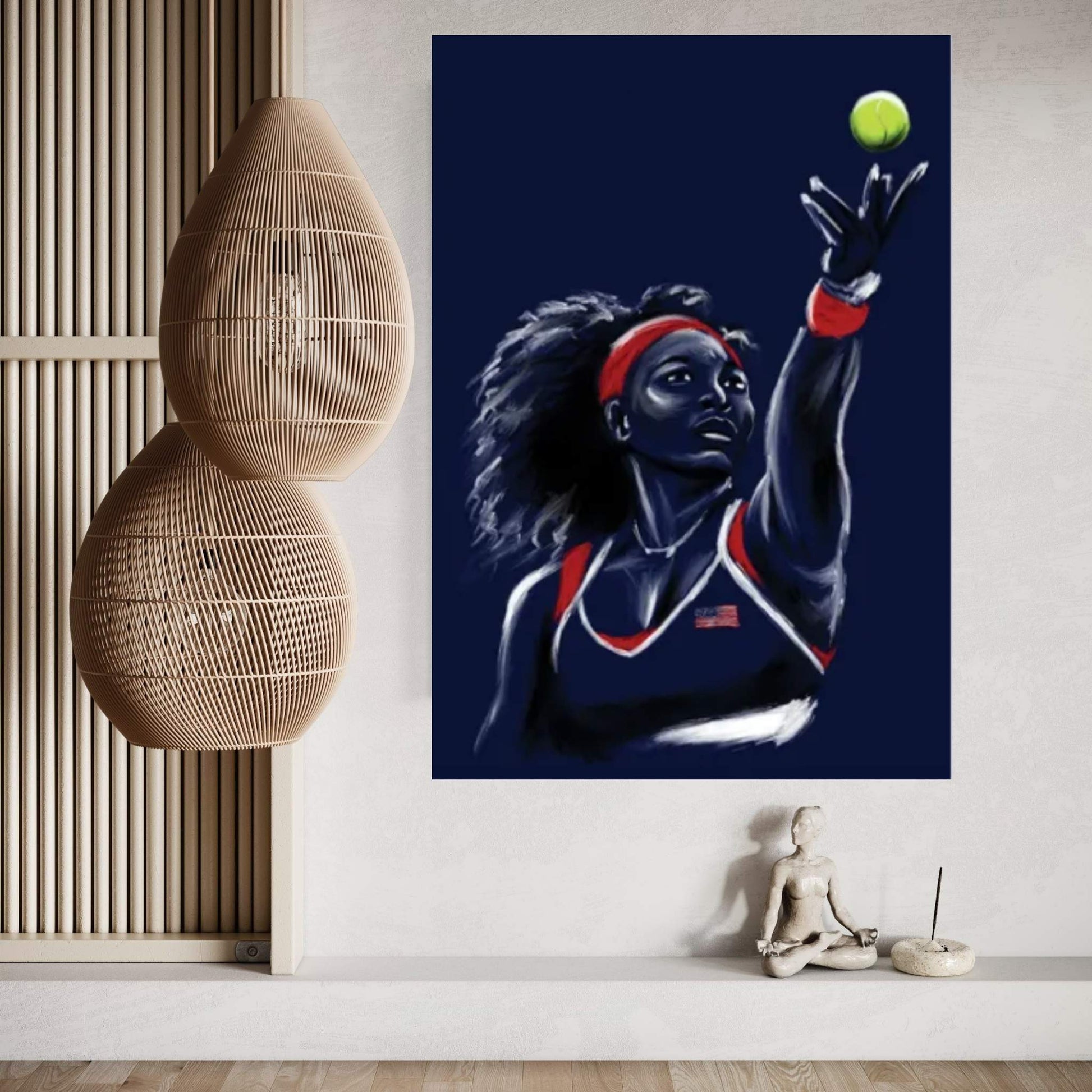 Serve Serena Williams Canvas Wall Art - Y Canvas