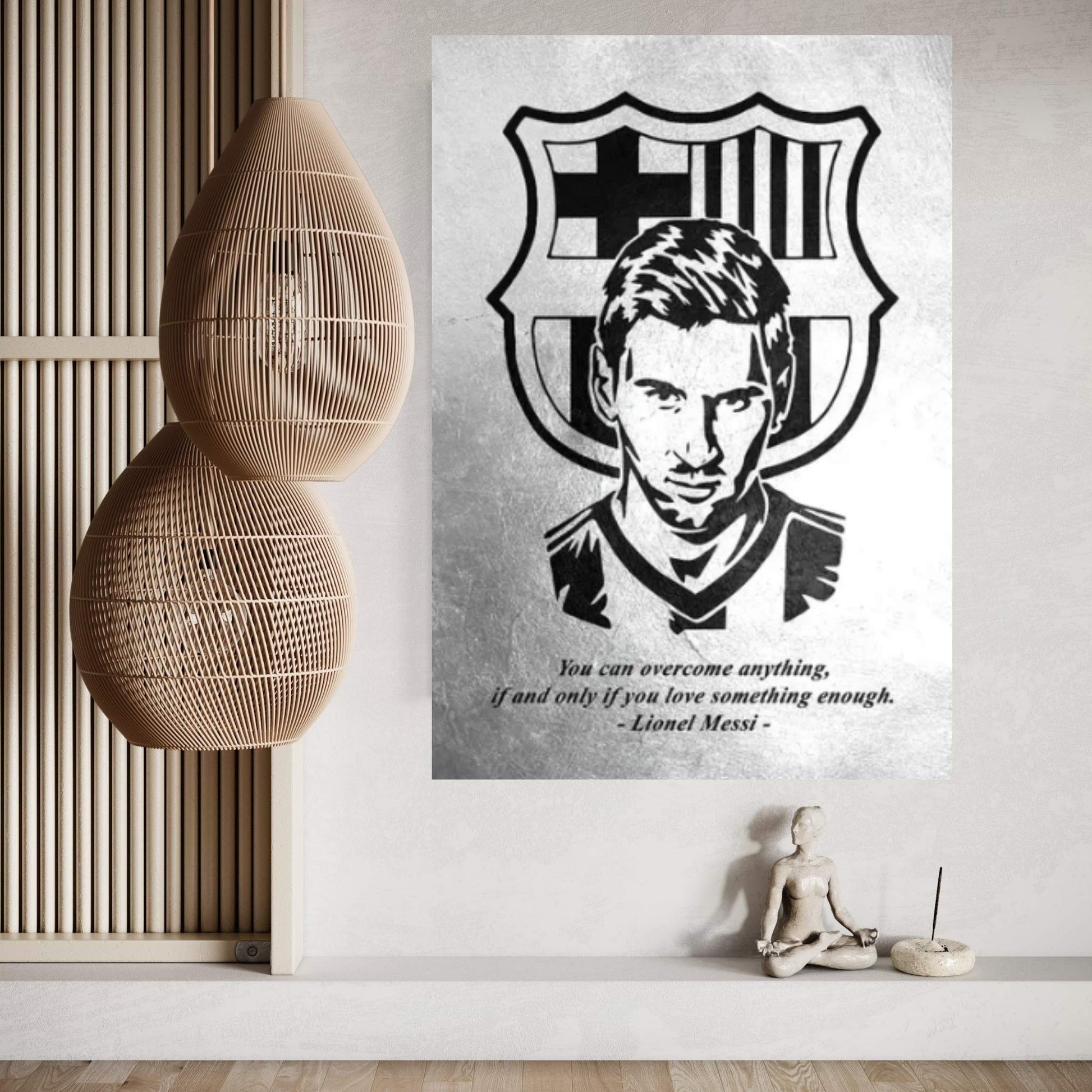 Lionel Messi Motivation Canvas Wall Art - Y Canvas
