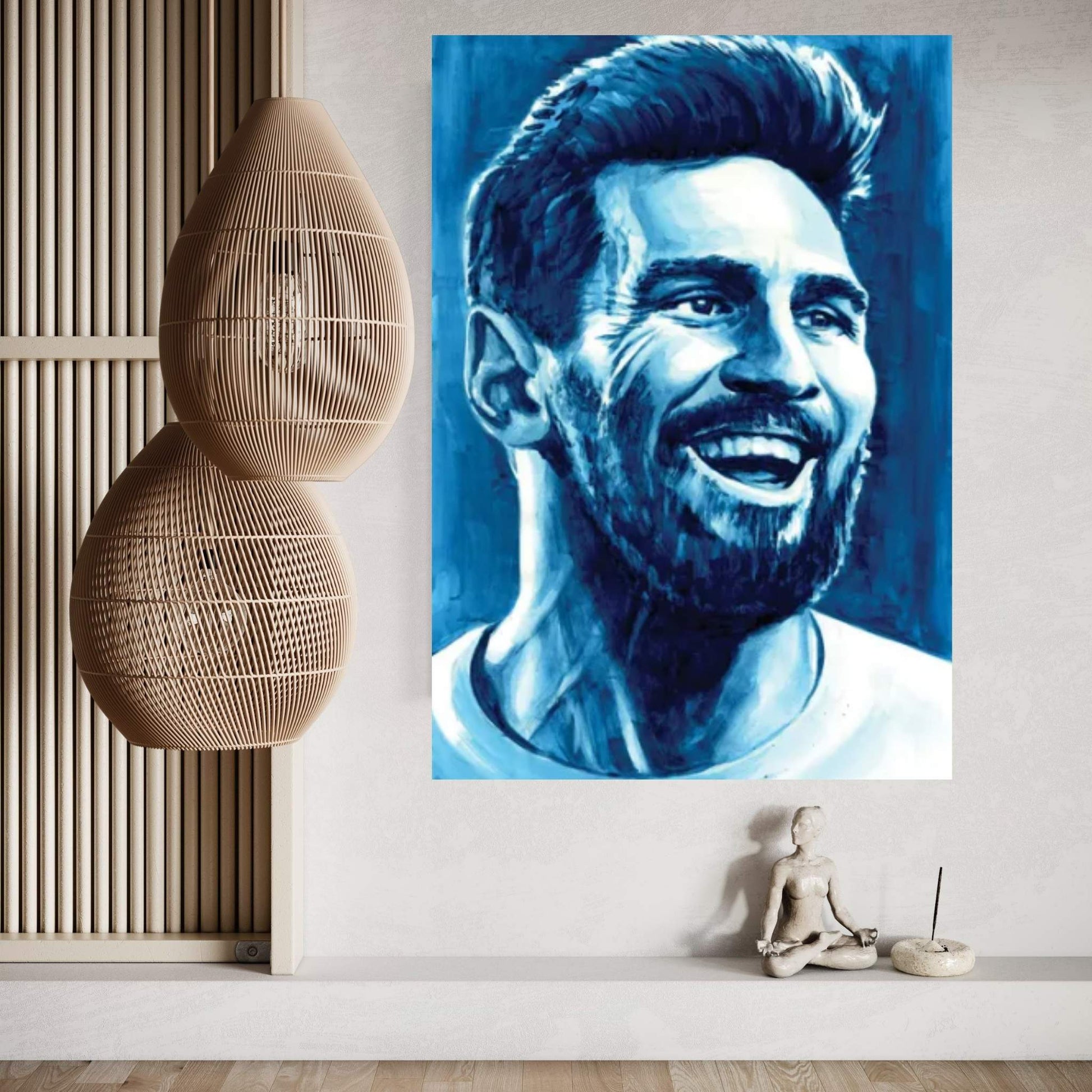 Lionel Messi Canvas Wall Art - Y Canvas