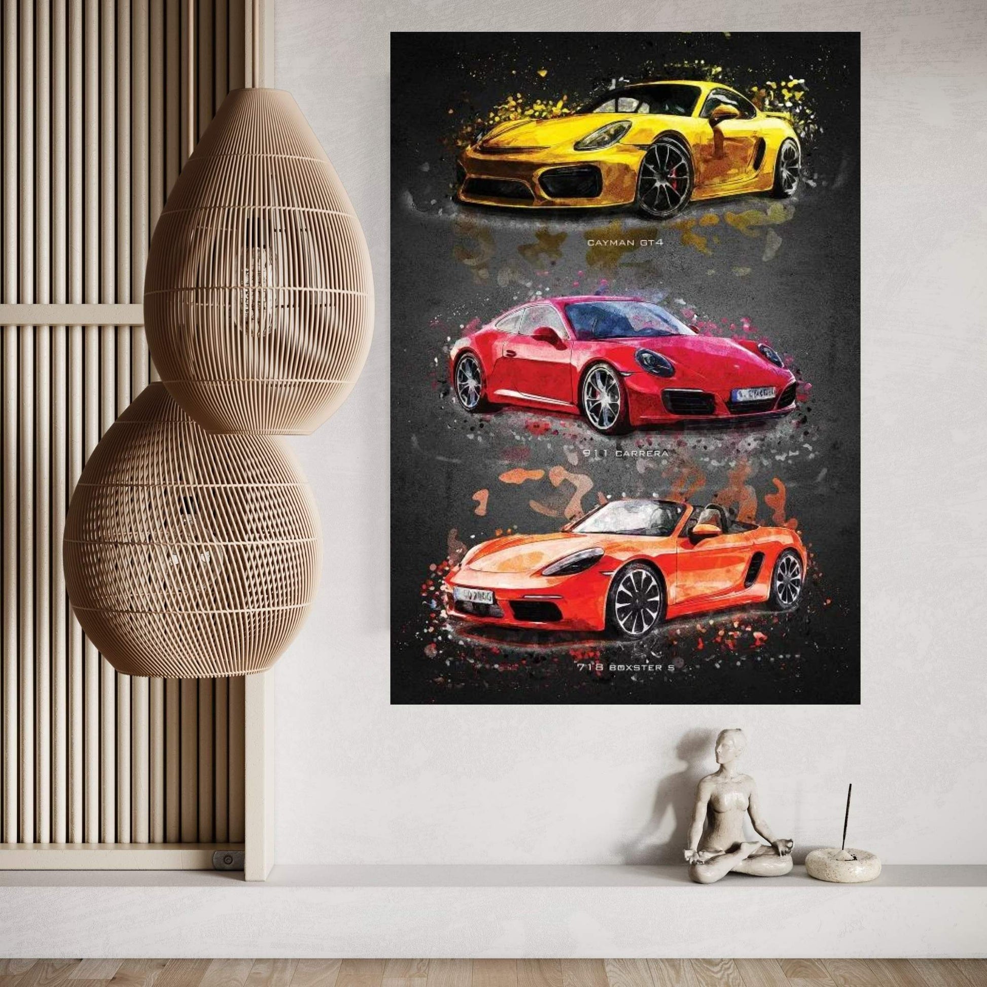 Porsche2 Canvas Wall Art - Y Canvas