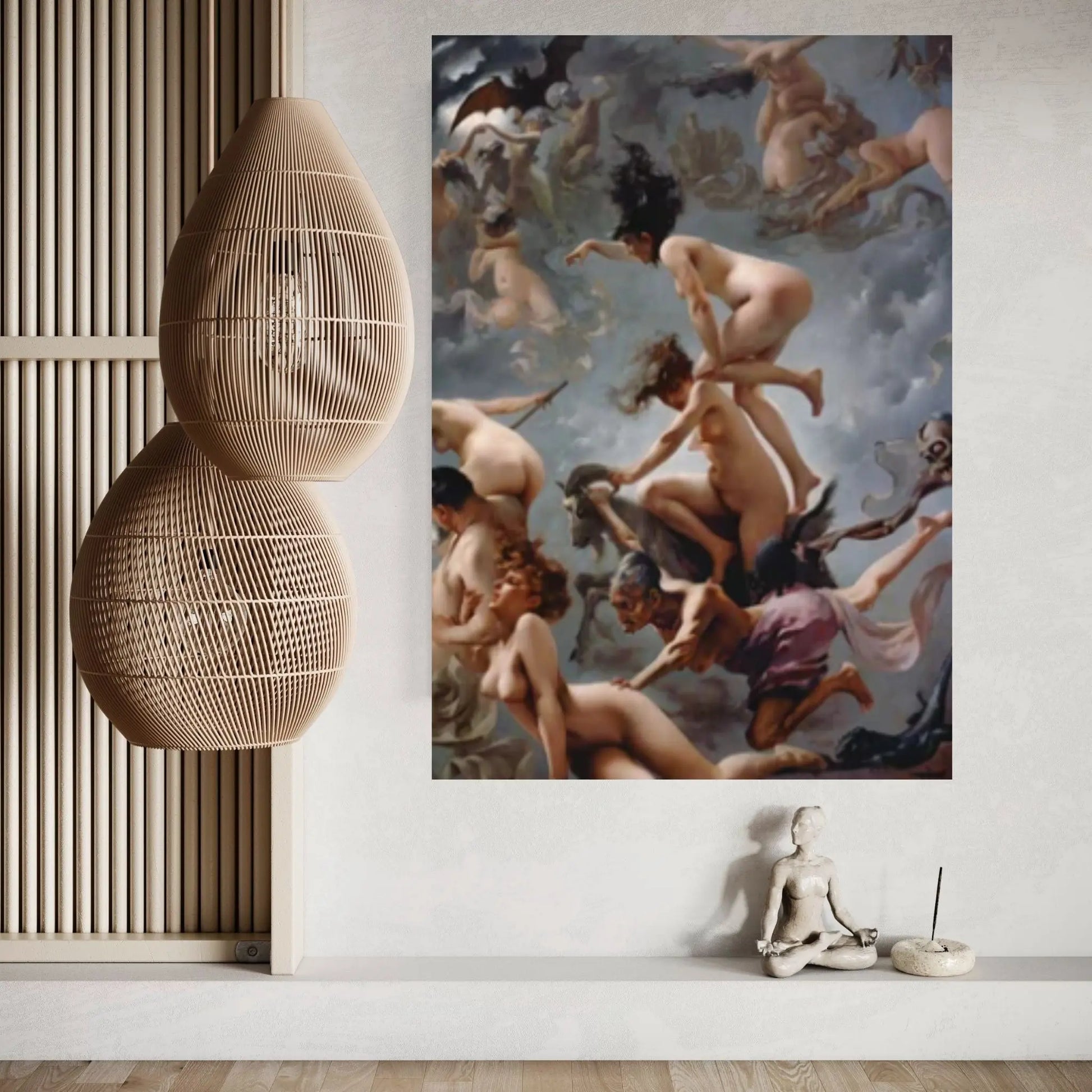 Luis Ricardo Falero : The Witches Sabbath (1878) Canvas Wall Art Print Poster - Y Canvas
