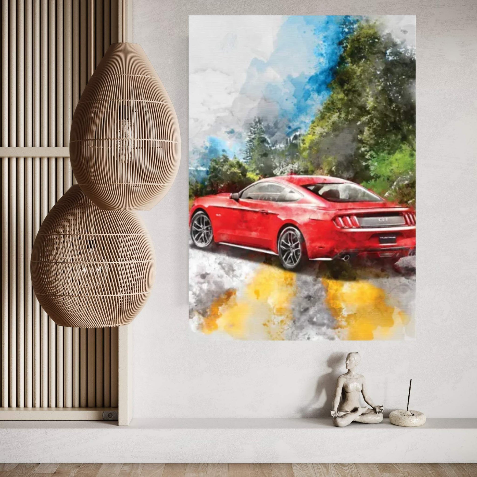 Ford Mustang Canvas Wall Art - Y Canvas