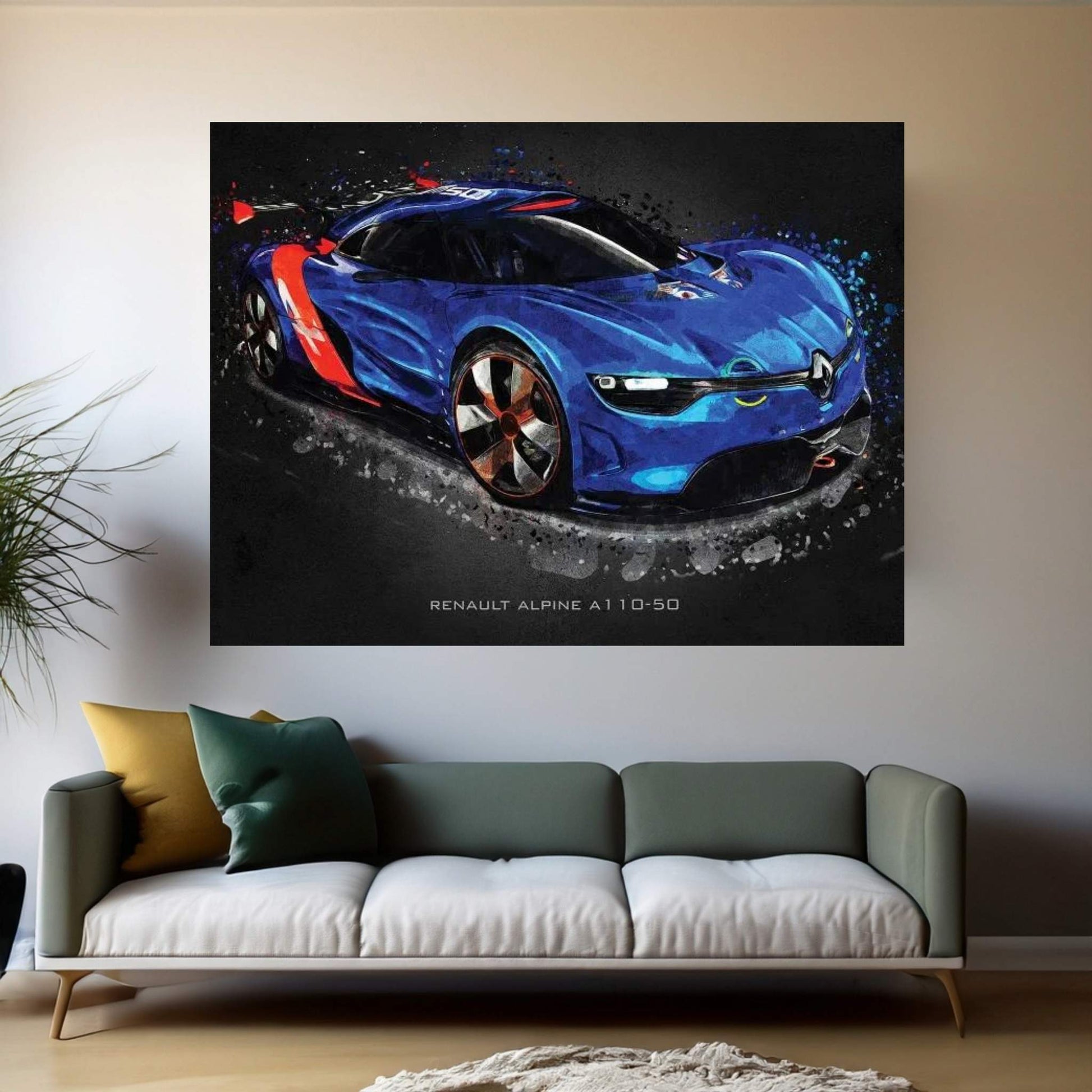 Renault Alpine A110-50 Canvas Wall Art - Y Canvas