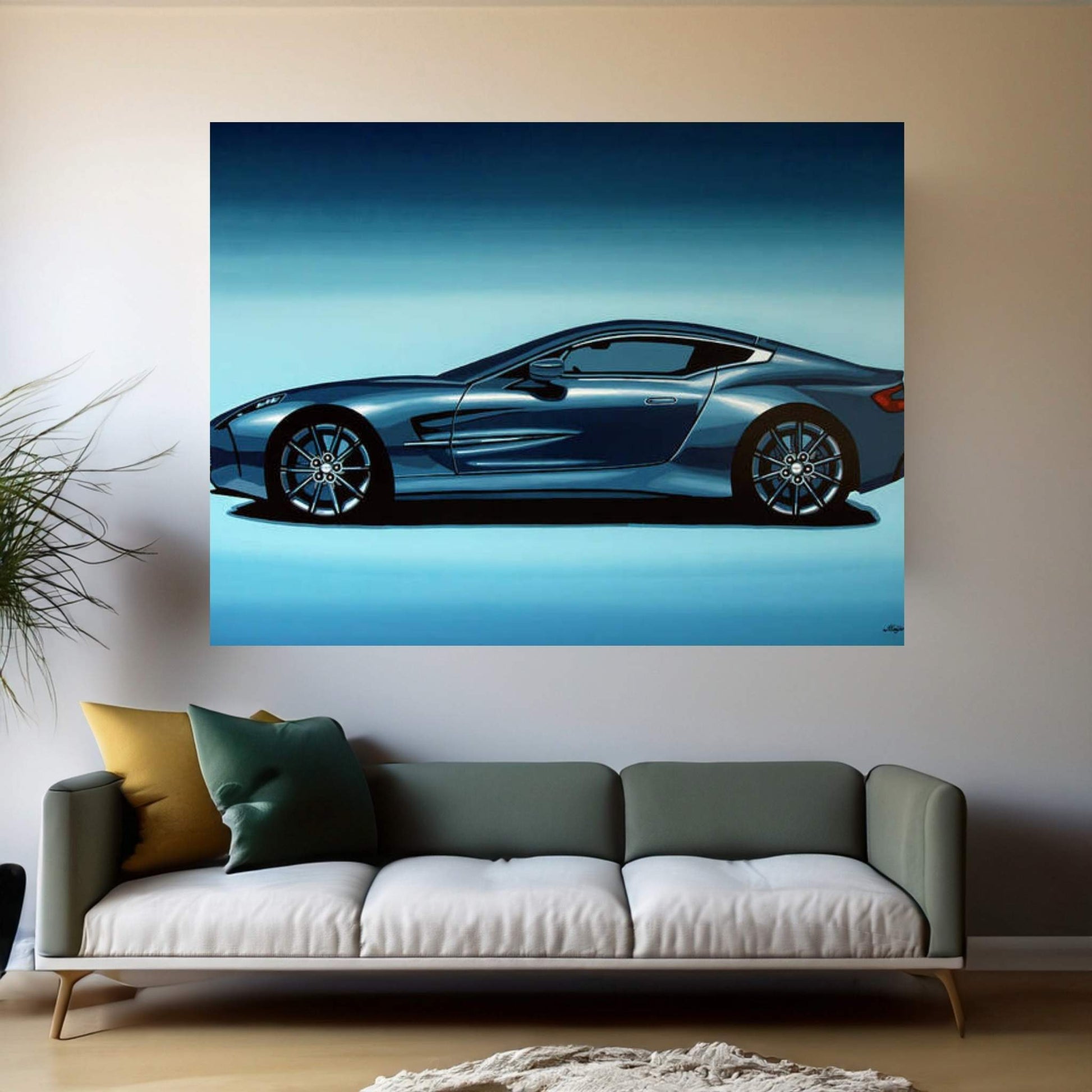 Aston Martin One 77 2009 Canvas Wall Art - Y Canvas