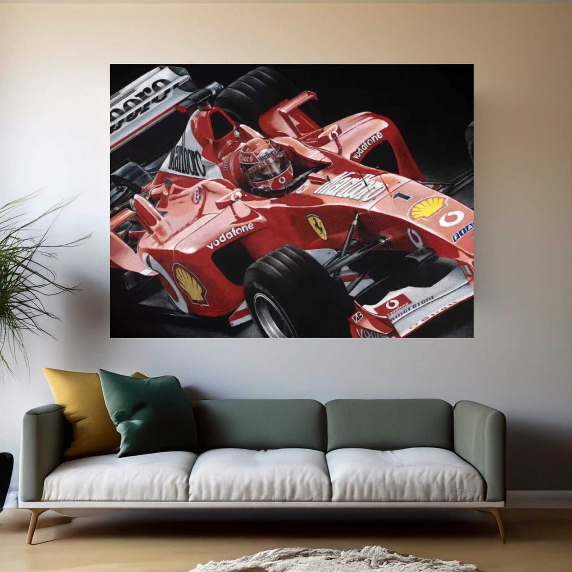 Schumacher Canvas Wall Art - Y Canvas
