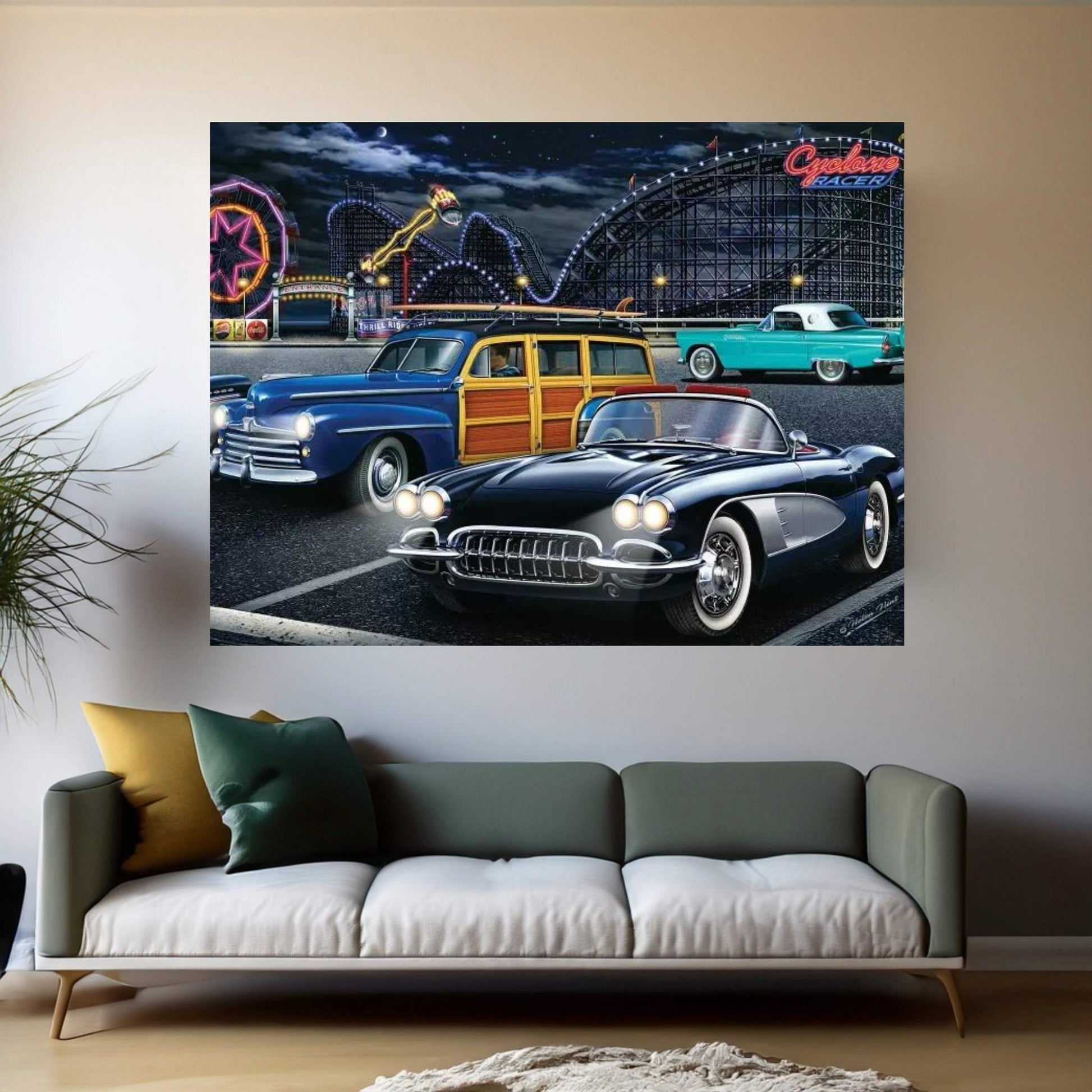 Cyclone Racer Canvas Wall Art - Y Canvas