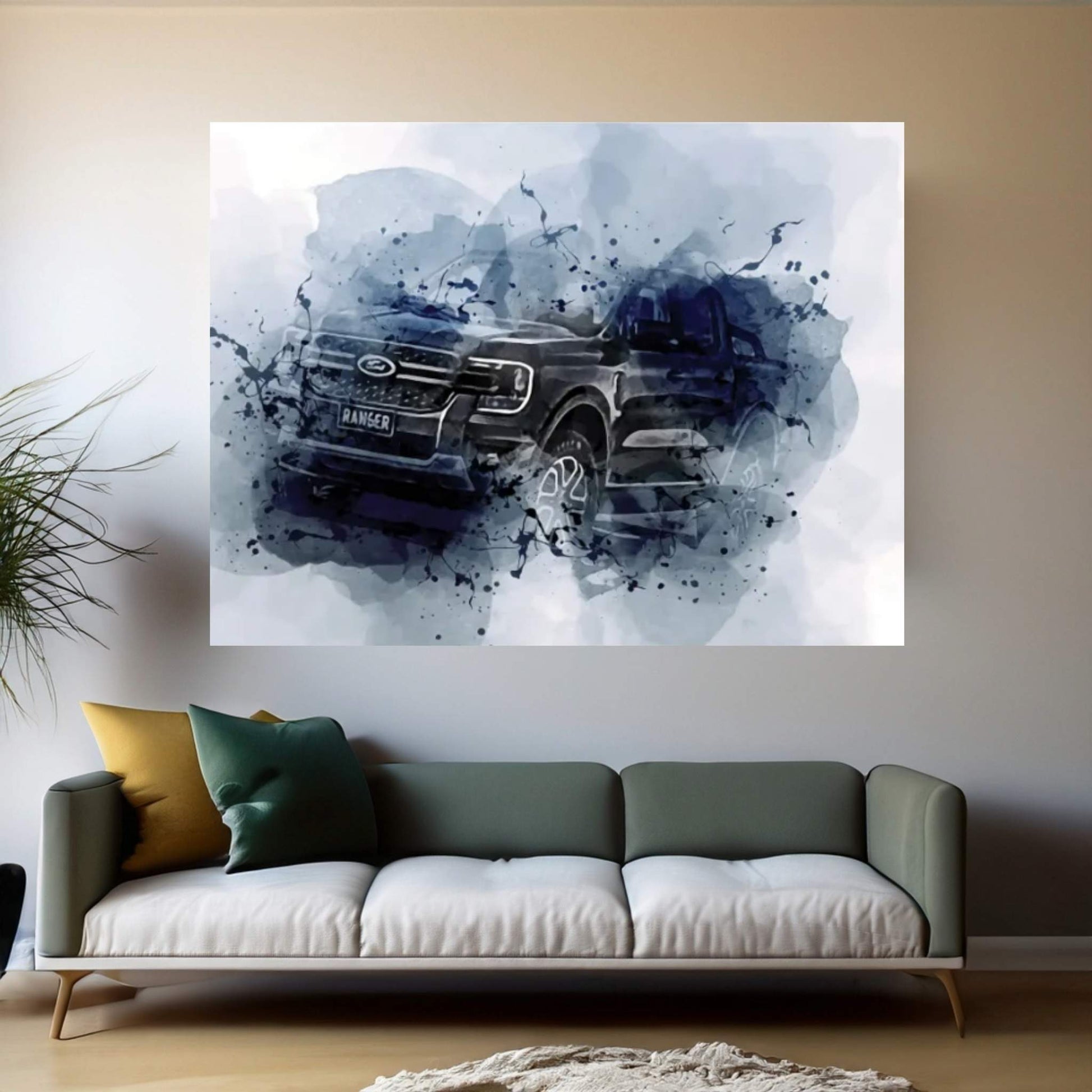 2023 Ford Ranger Sport Exterior Australian Version Canvas Wall Art - Y Canvas