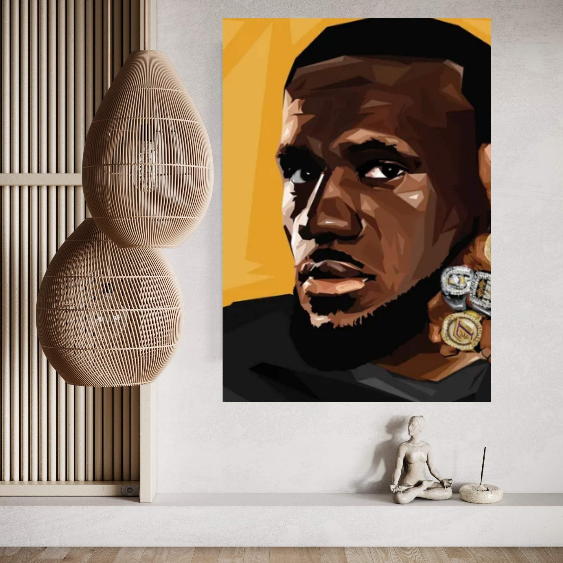 King Rings Canvas Wall Art - Y Canvas