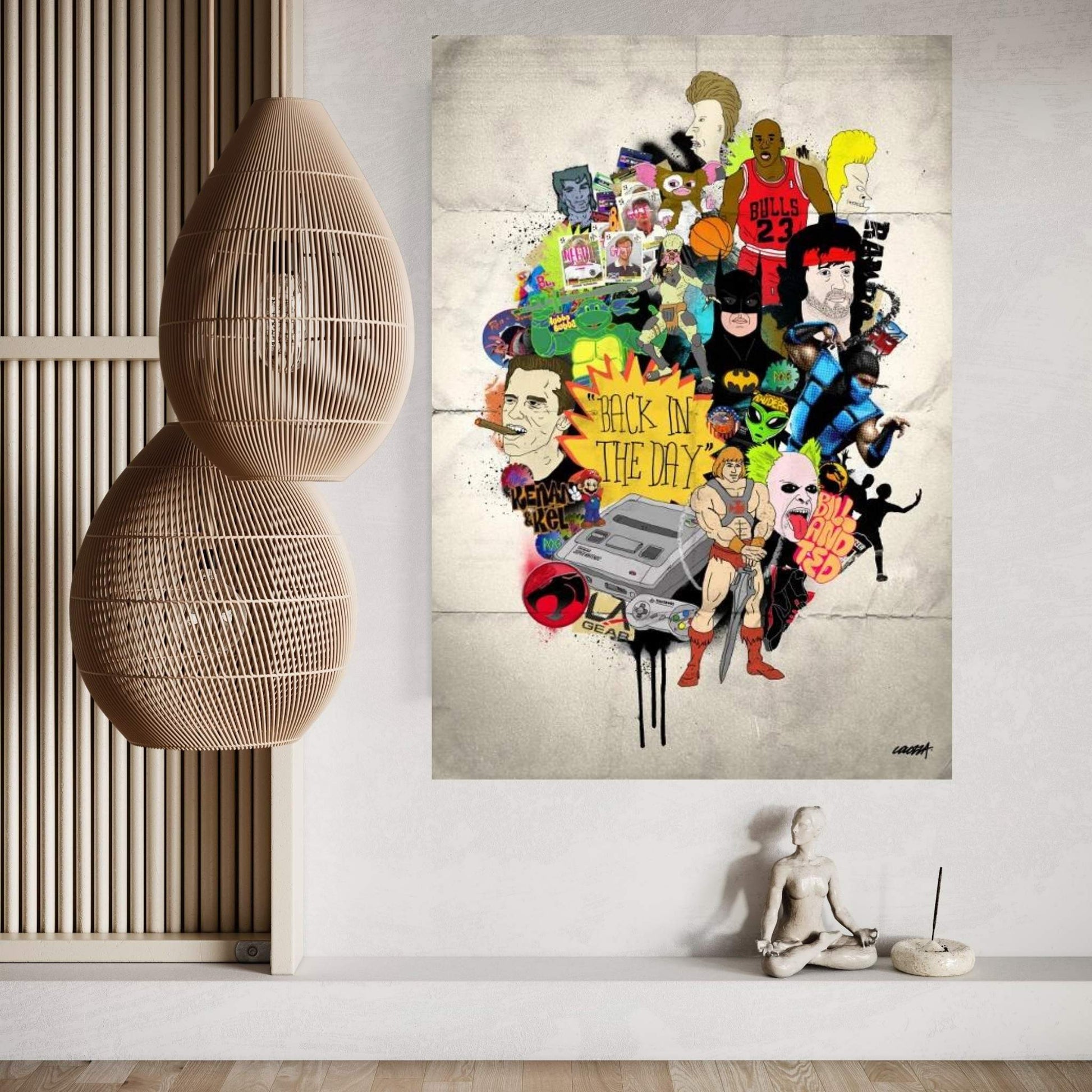 Back In The Day Canvas Wall Art - Y Canvas