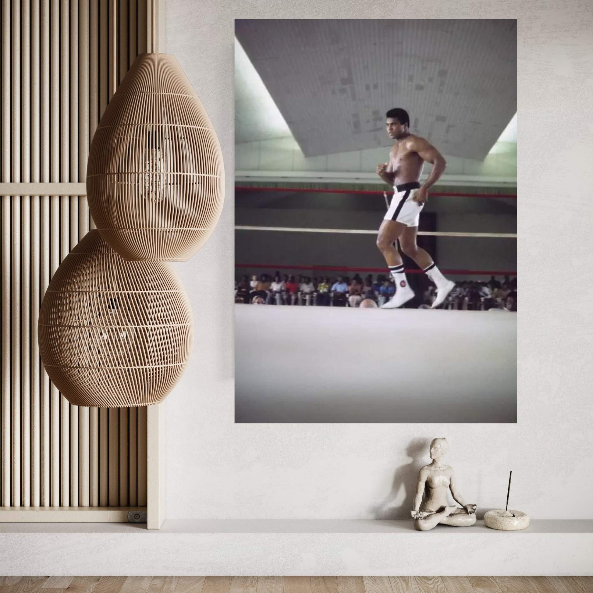 Rumble In The Jungle™ Footwork Training Canvas Wall Art - Y Canvas