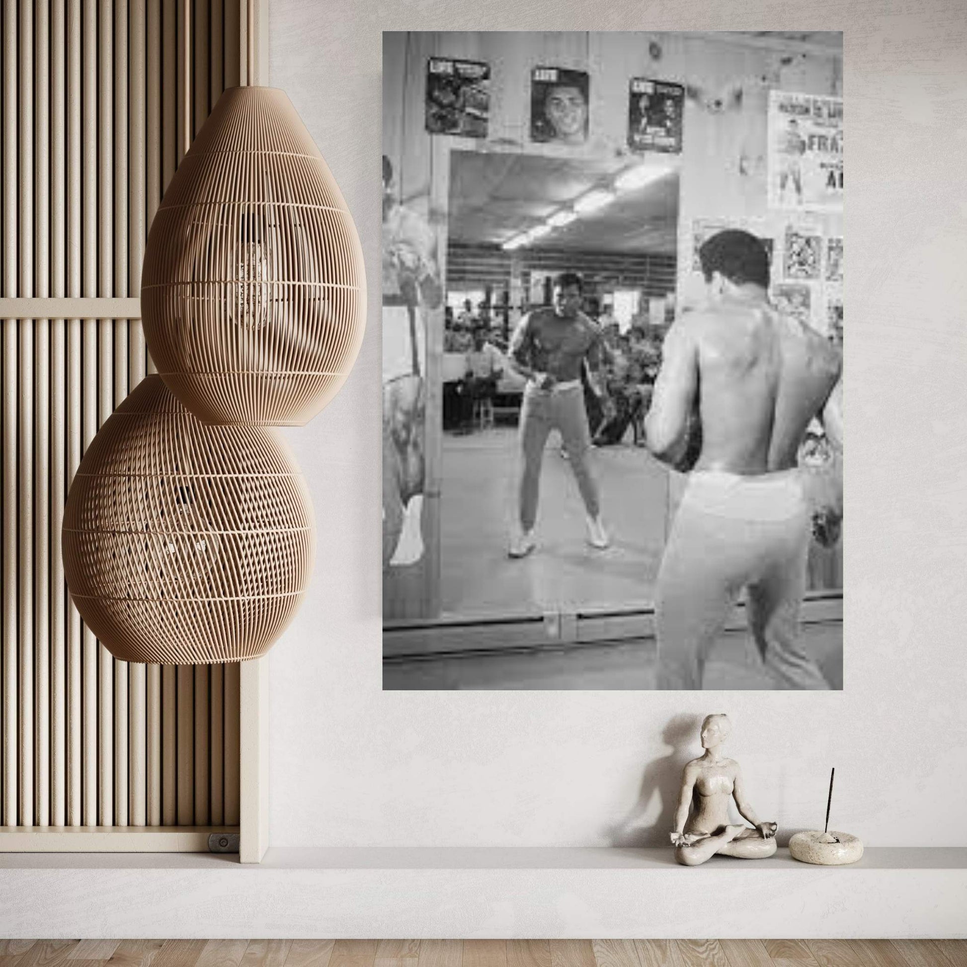 Mirror Training At Deer Lake III Canvas Wall Art - Y Canvas