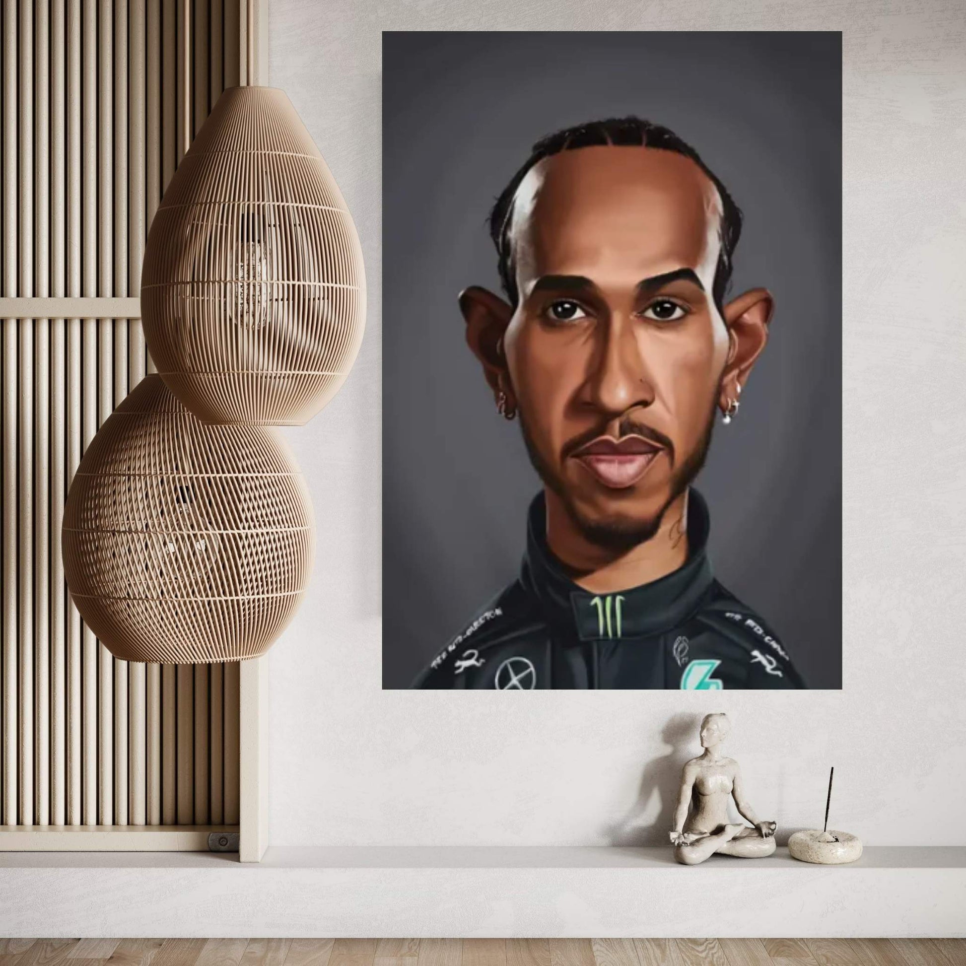 Lewis Hamilton Canvas Wall Art - Y Canvas