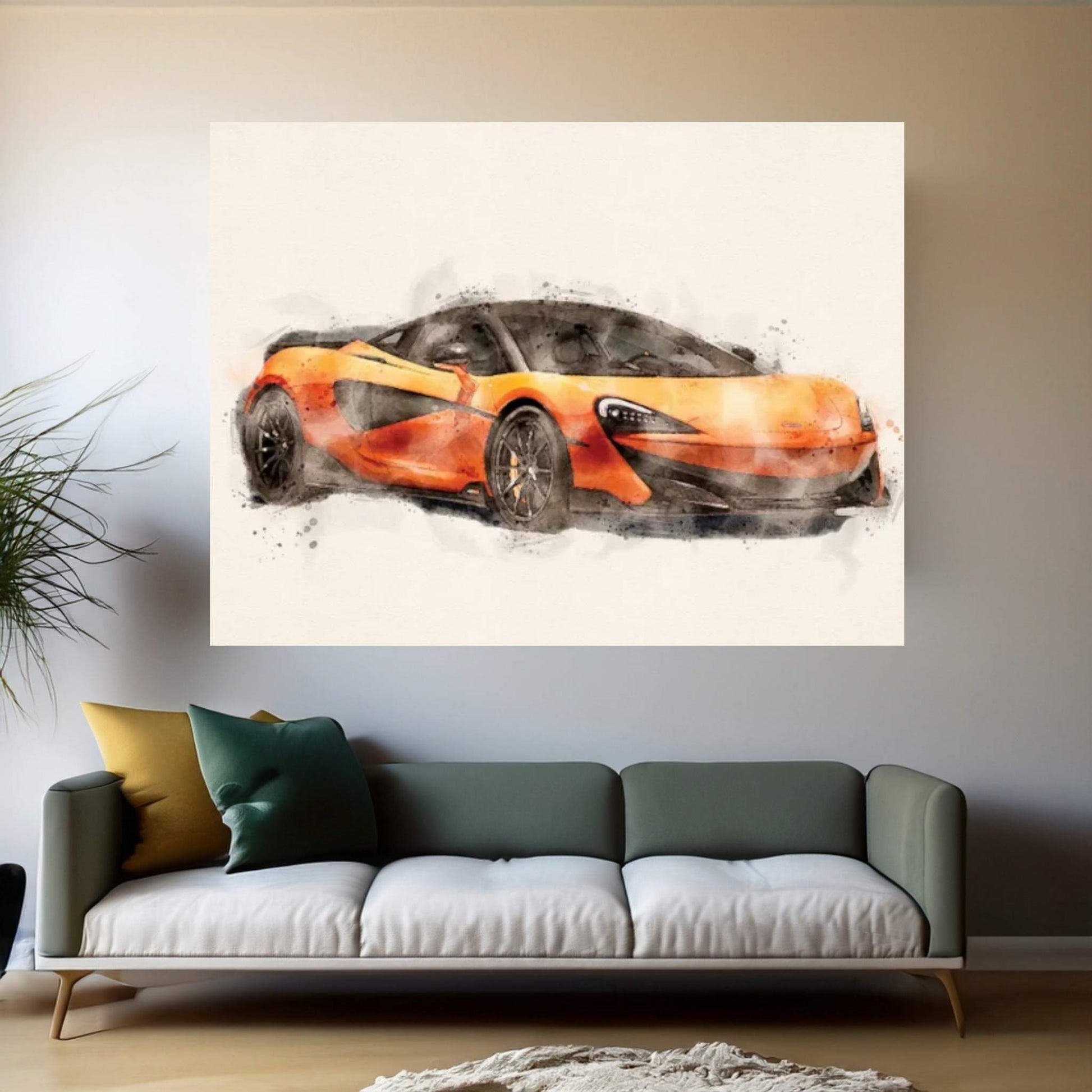 McLaren 600 Hp V II Canvas Wall Art - Y Canvas