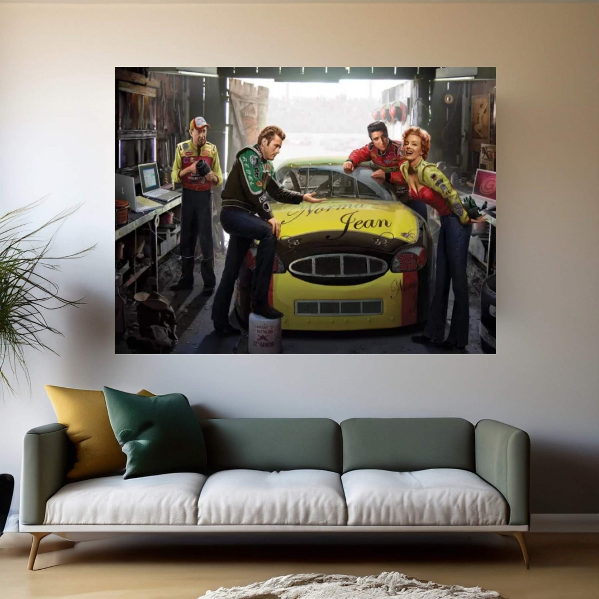 Eternal Speedway Canvas Wall Art - Y Canvas