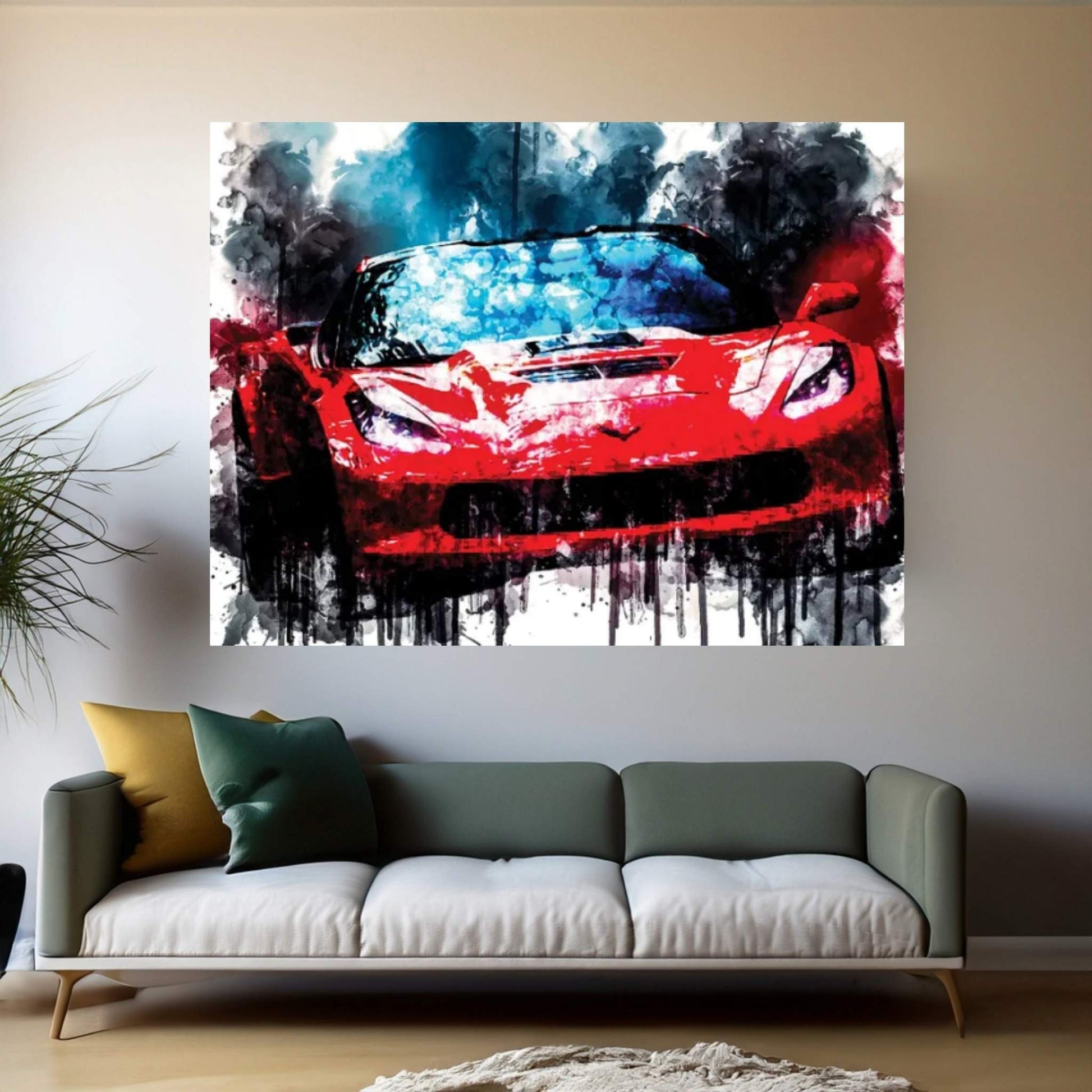 Car 2018 Callaway Corvette Aerowagen Canvas Wall Art - Y Canvas