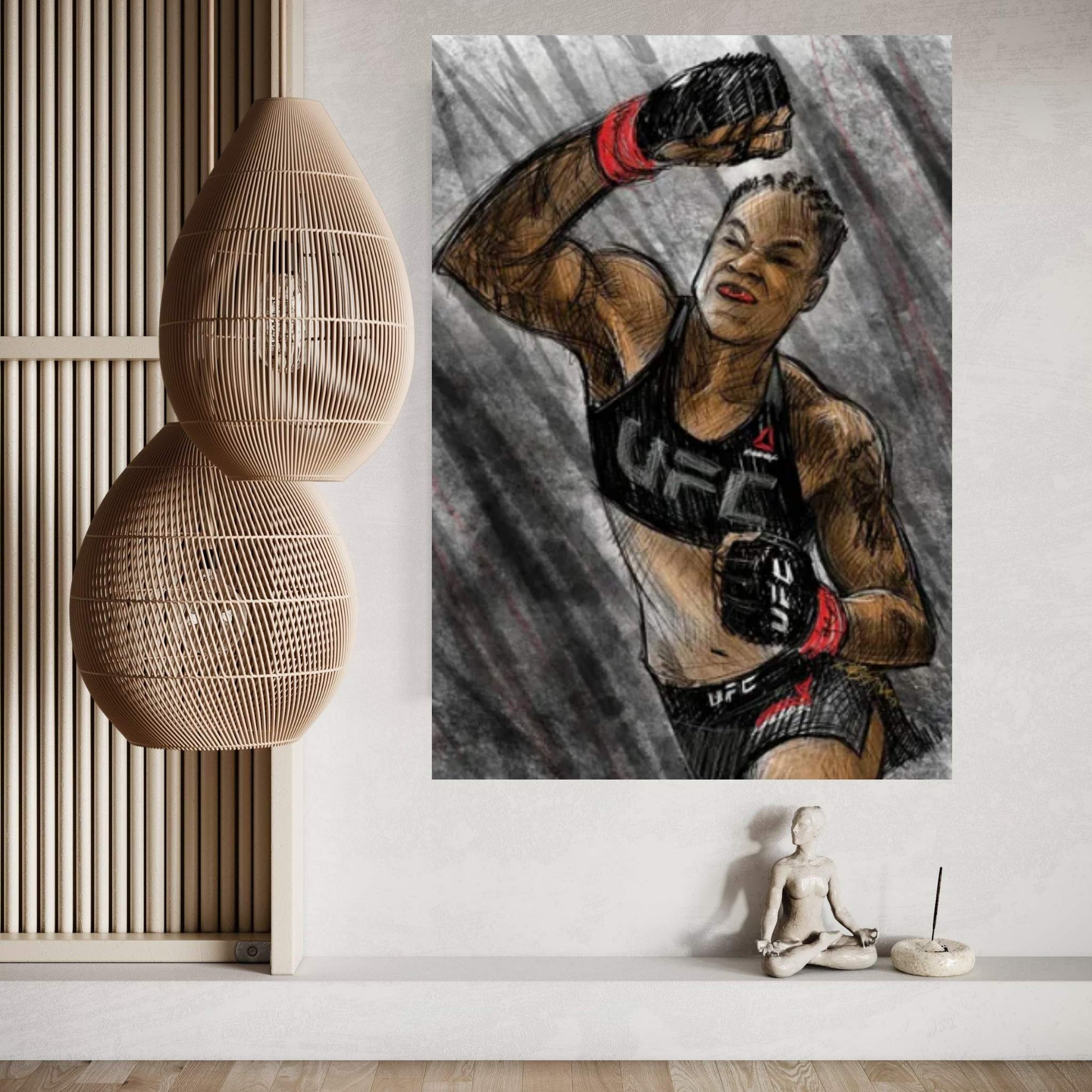 Amanda Nunes Canvas Wall Art - Y Canvas
