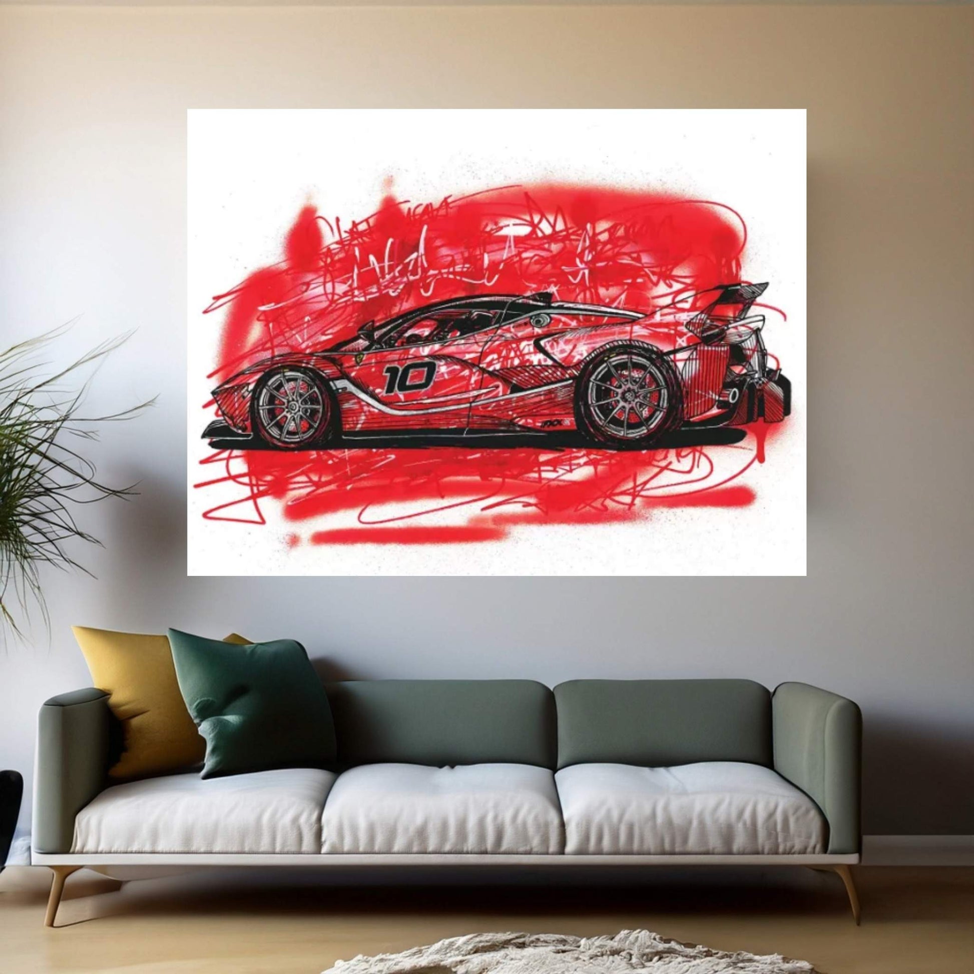 La Ferrari FXX K Canvas Wall Art - Y Canvas