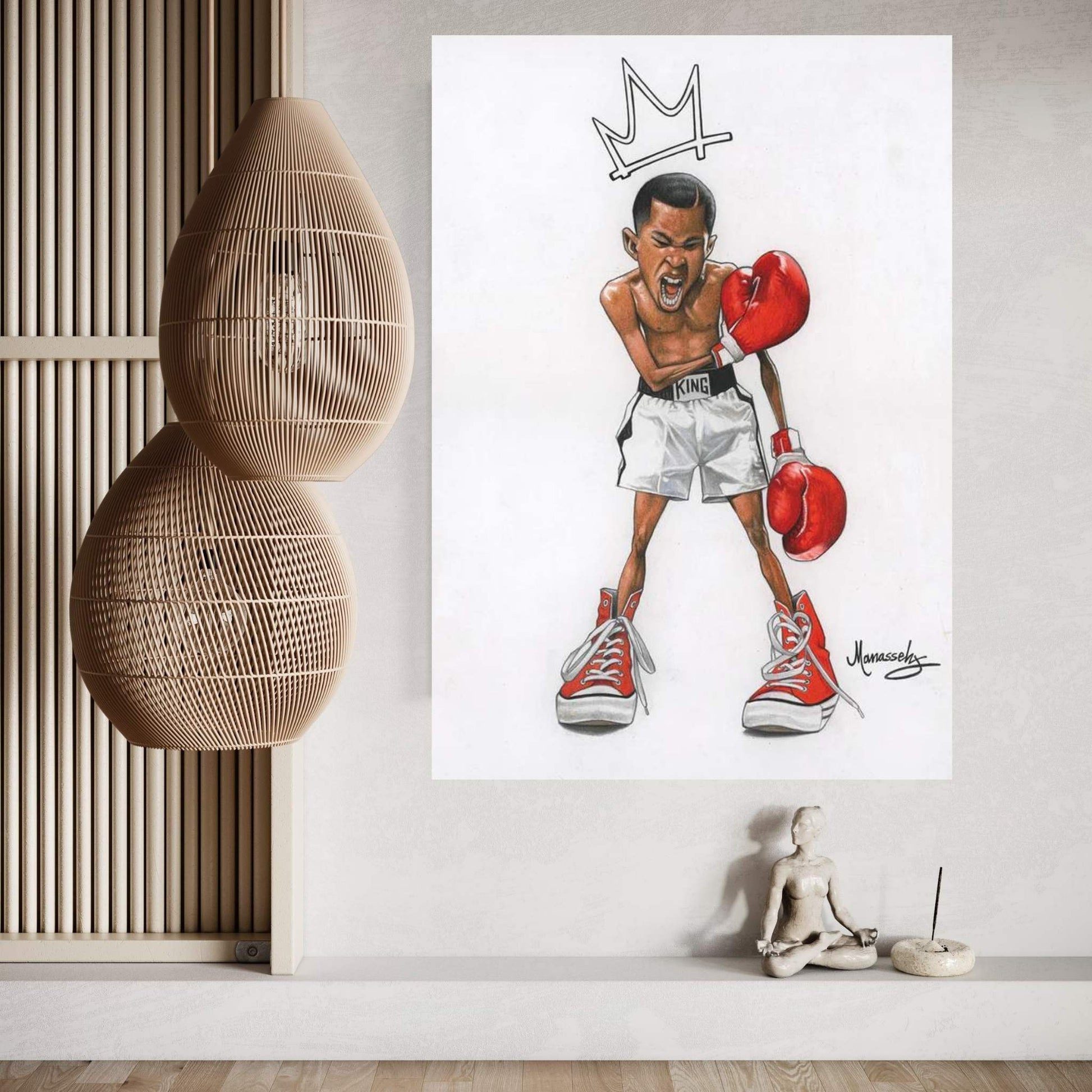 Ali Kid Canvas Wall Art - Y Canvas