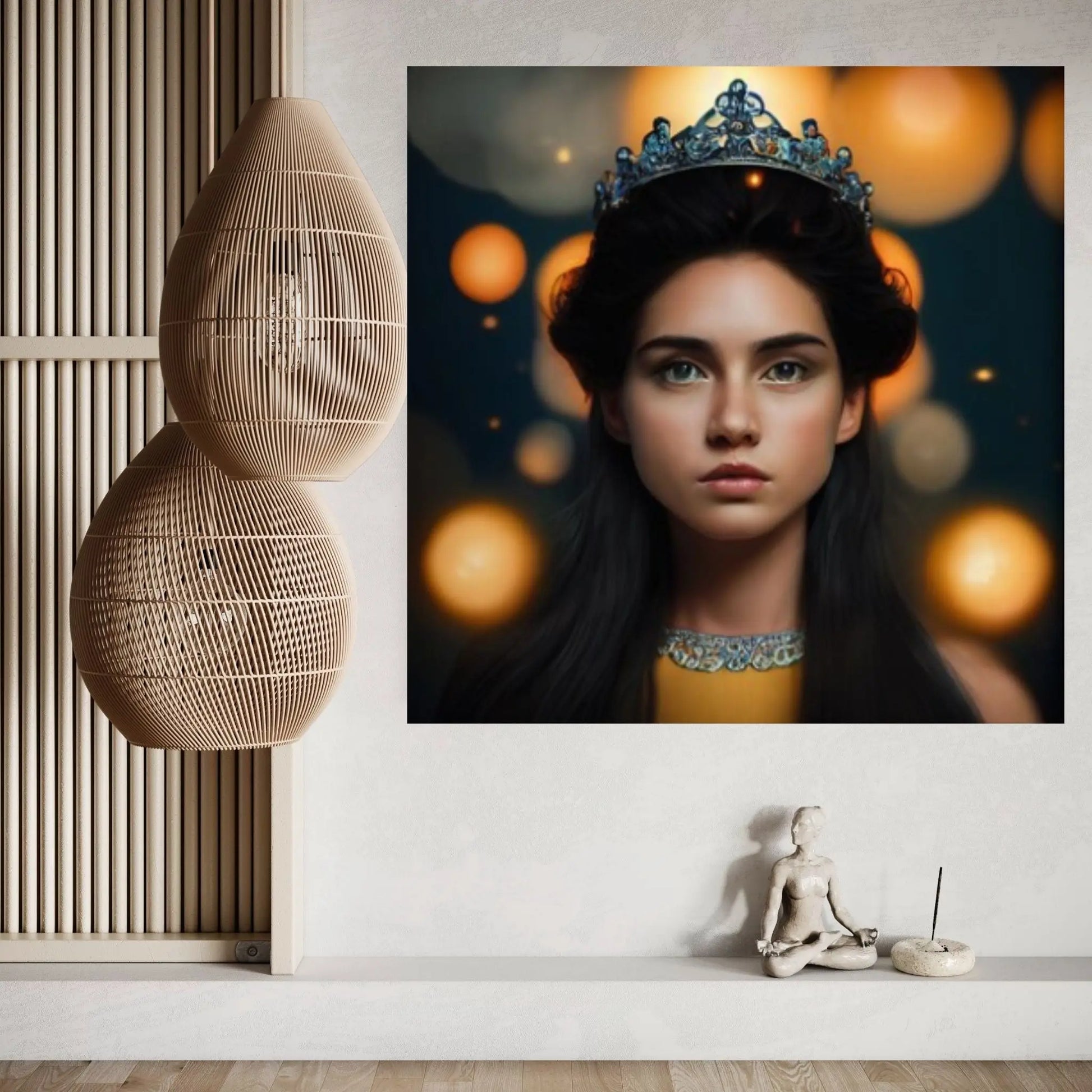 Princess Canvas, Girl Wall Art, Woman Canvas Print,Modern Wall Decor Canvas Wall Art Abstract Living Room Wall Art - Y Canvas