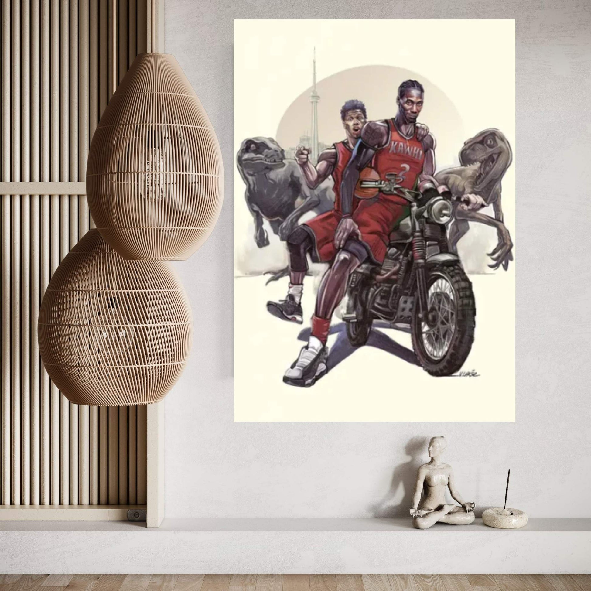 Raptors Canvas Wall Art - Y Canvas