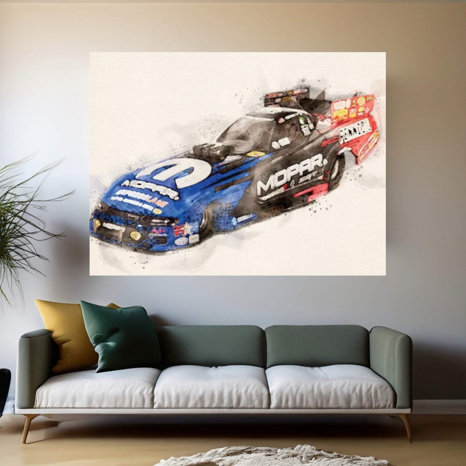 Dodge Tuning Canvas Wall Art - Y Canvas