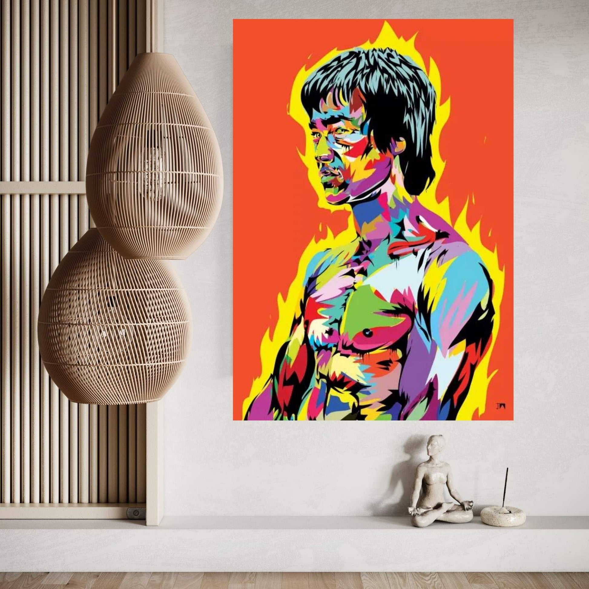 Bruce Lee II Canvas Wall Art - Y Canvas