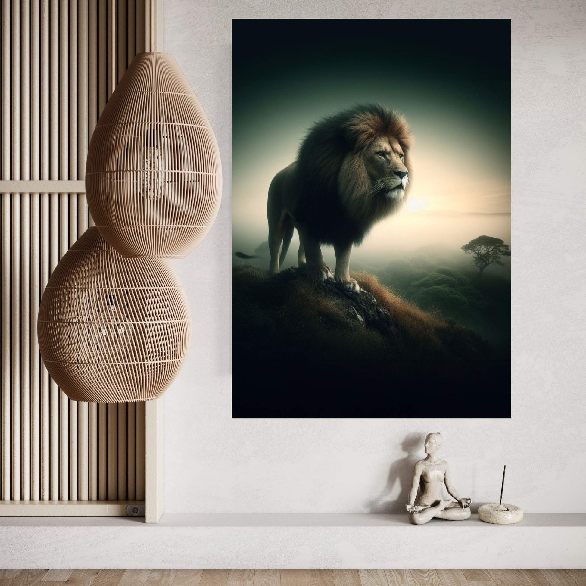 Lion Animal Canvas Wall Art Home Decor - Y Canvas