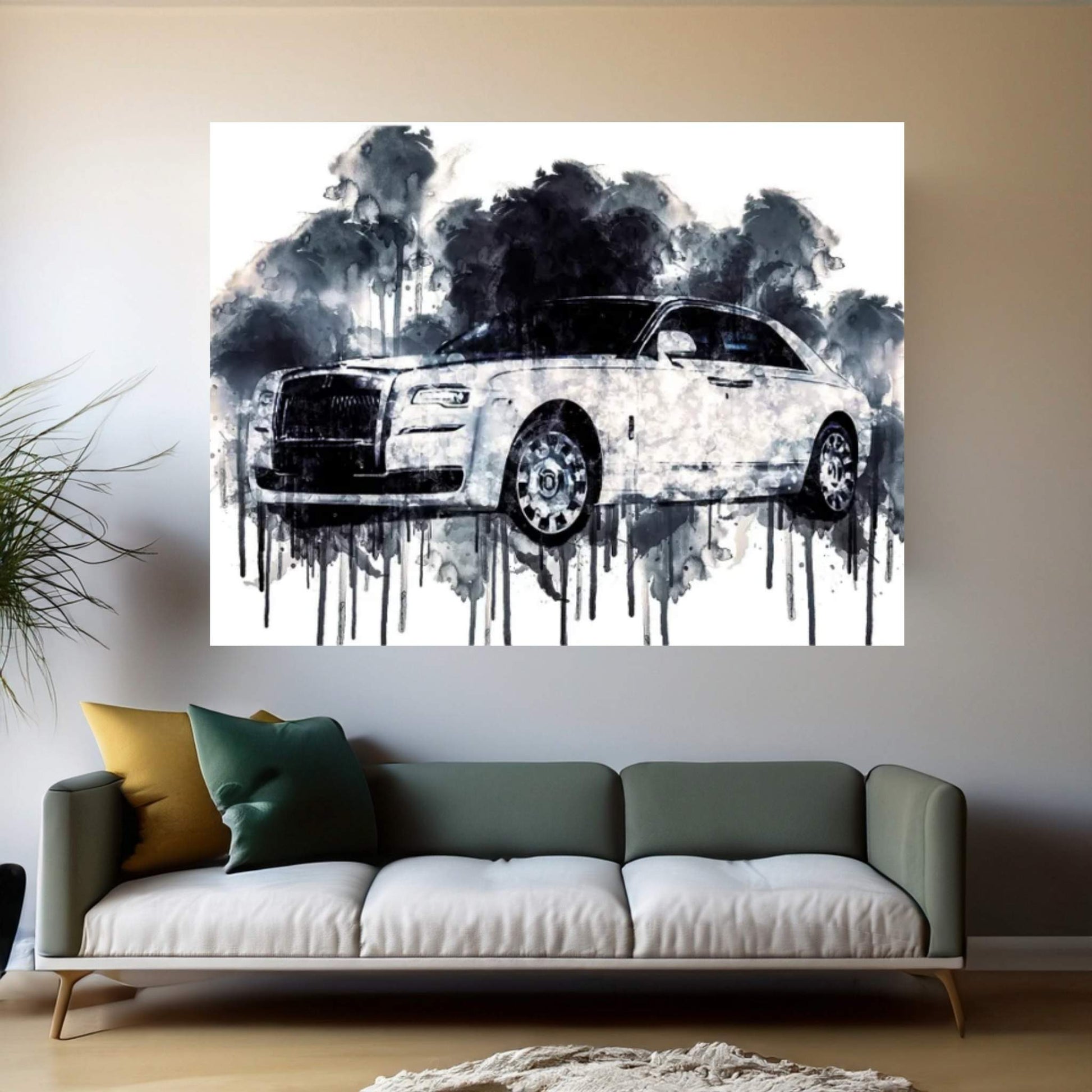 Rolls Royce Ghost Eternal Love 2016 Canvas Wall Art - Y Canvas