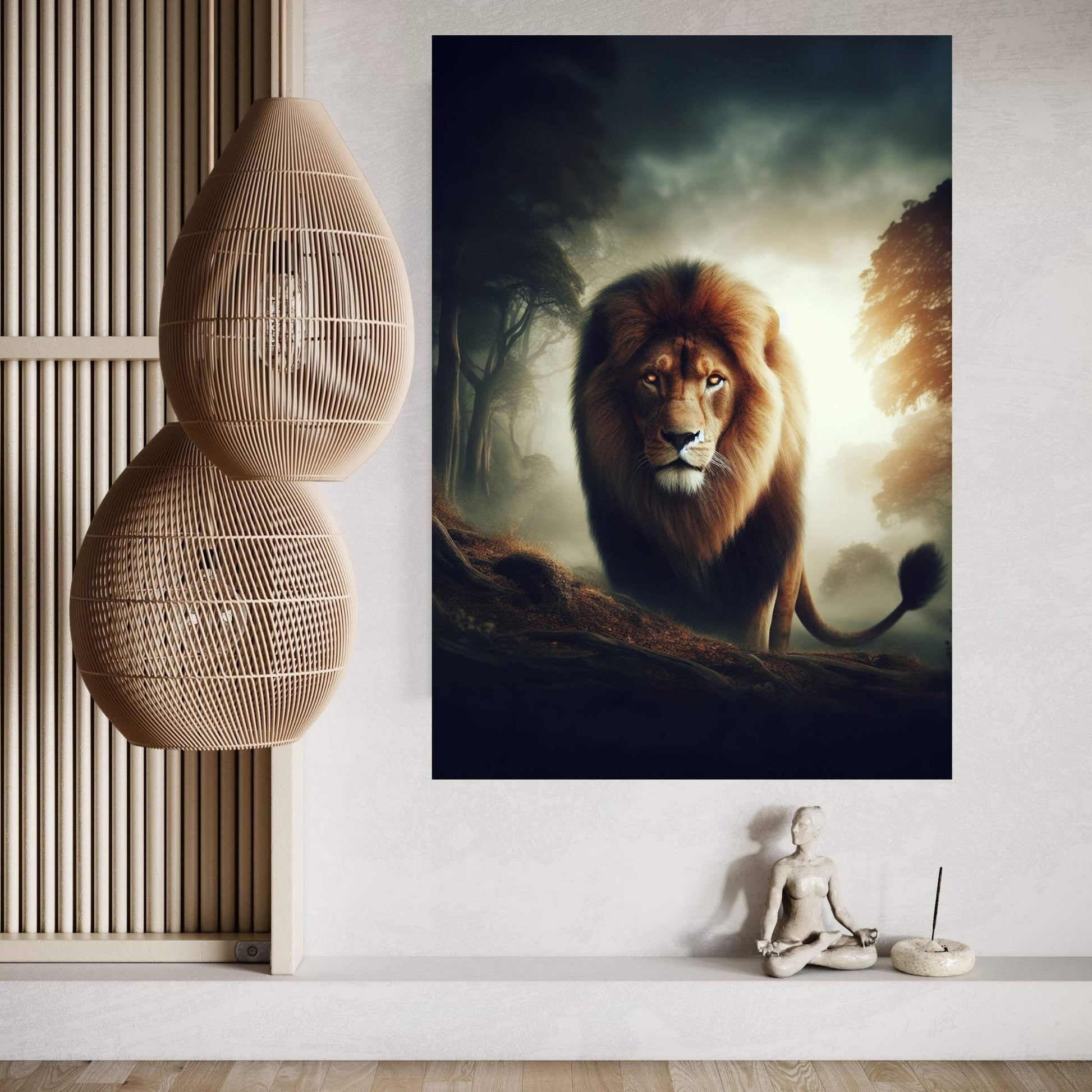 Lion Animal Canvas Wall Art Home Decor - Y Canvas