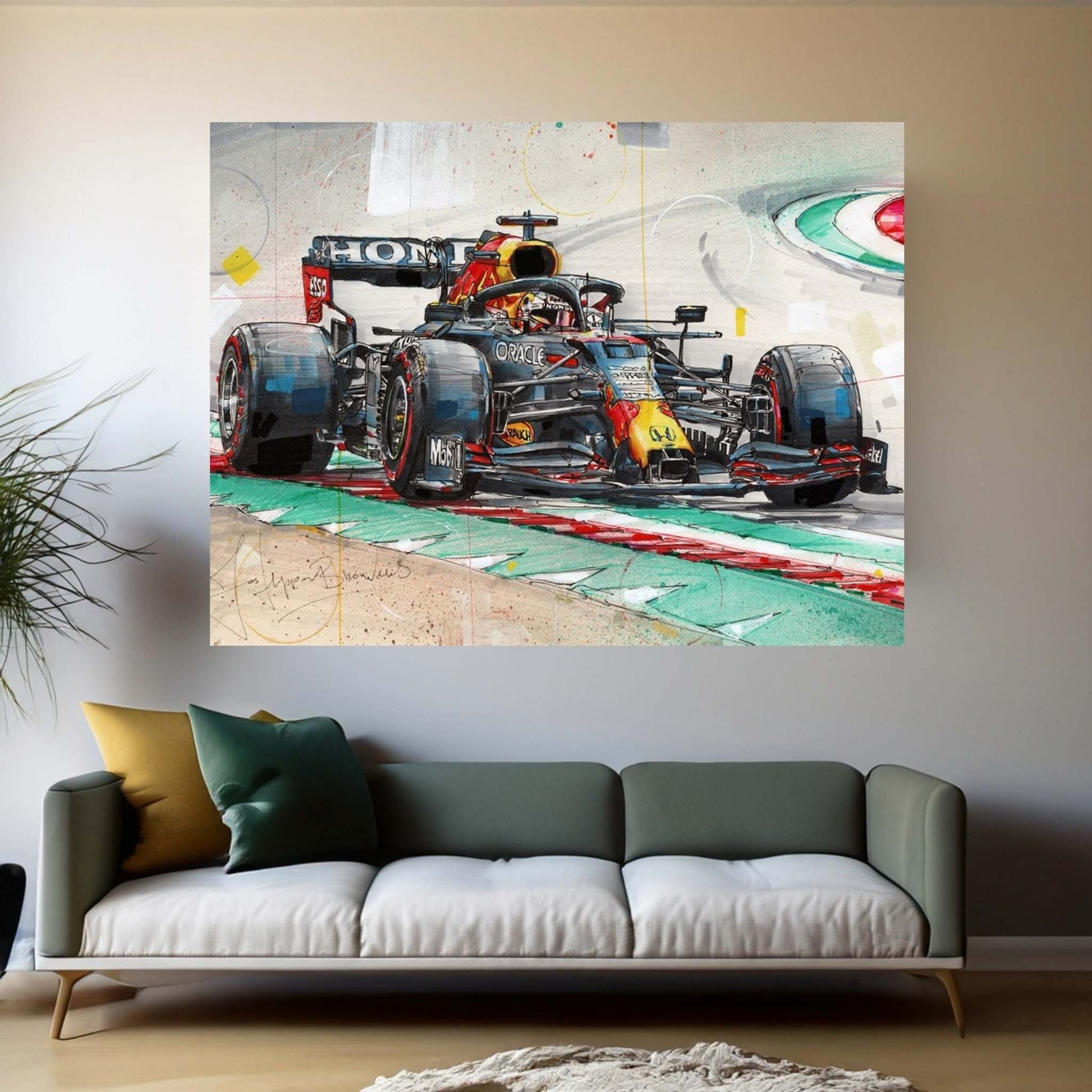Max Verstappen Canvas Wall Art - Y Canvas