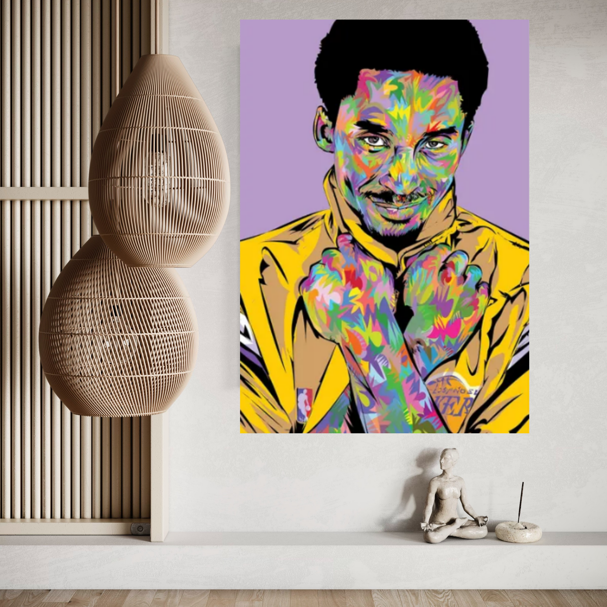 RIP Kobe Purple Canvas Wall Art - Y Canvas