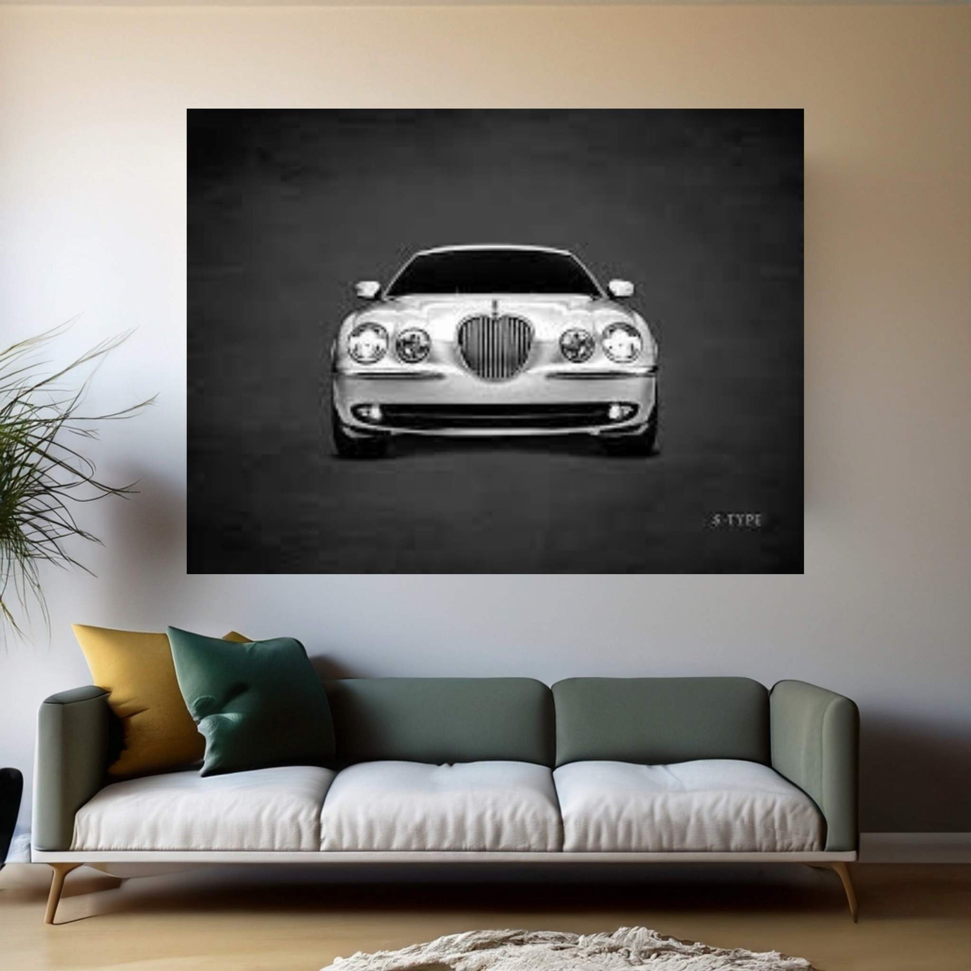 Jaguar S-Type Canvas Wall Art - Y Canvas