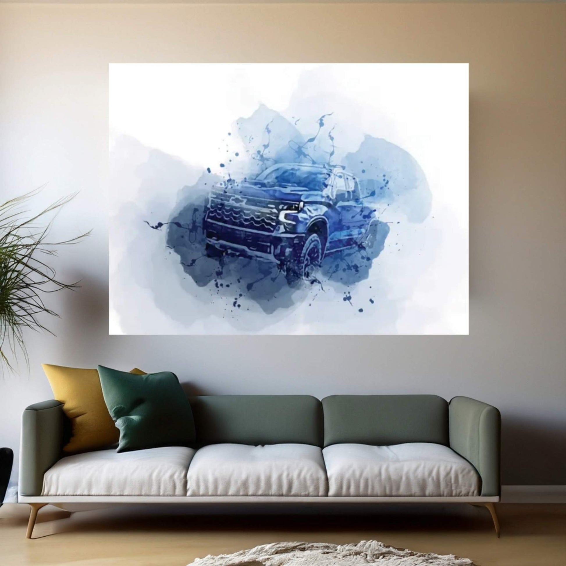 Chevrolet Silverado Zr2 River 2022 Cars Offroad Suvs Canvas Wall Art - Y Canvas