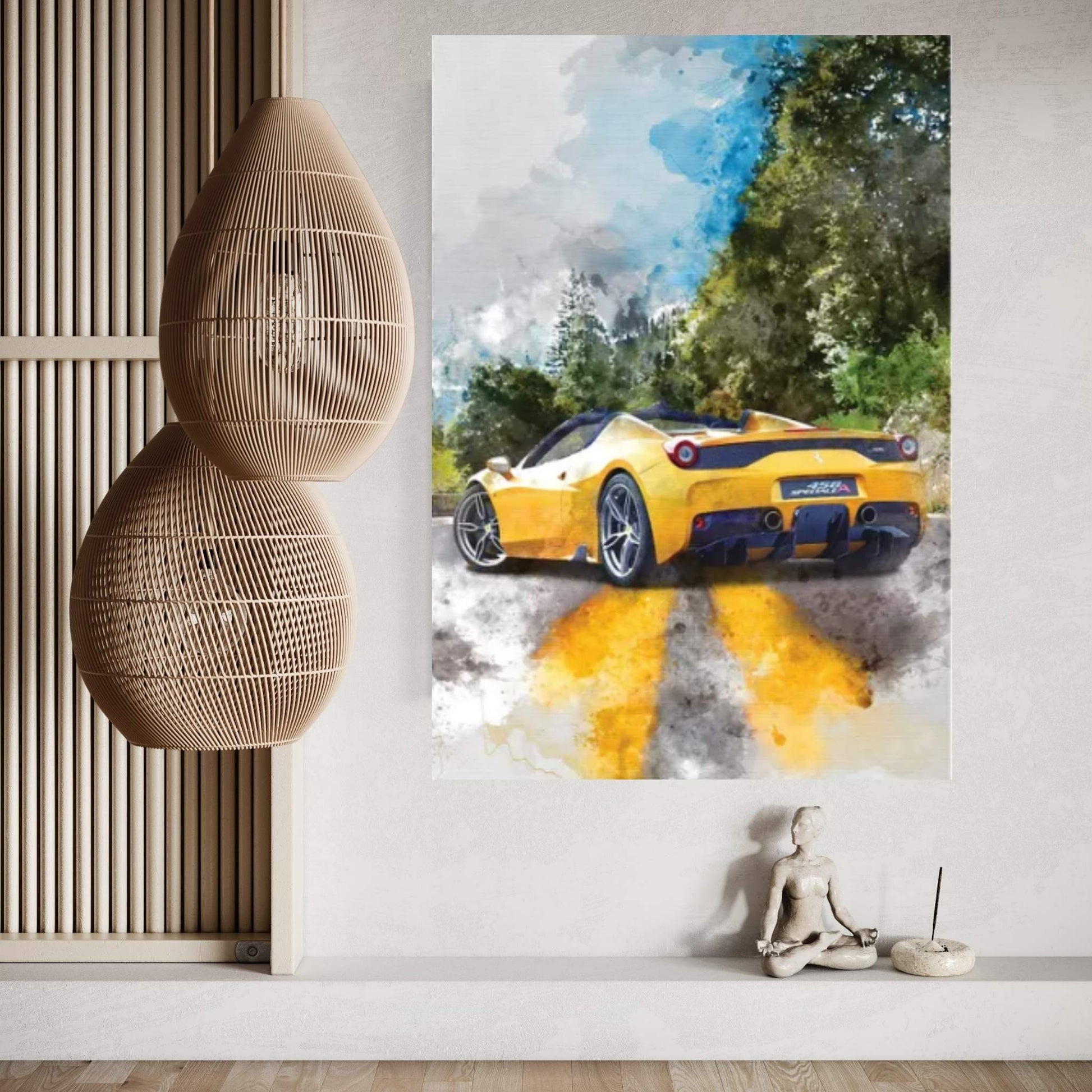 Ferrari 458 Speciale Apert Canvas Wall Art - Y Canvas