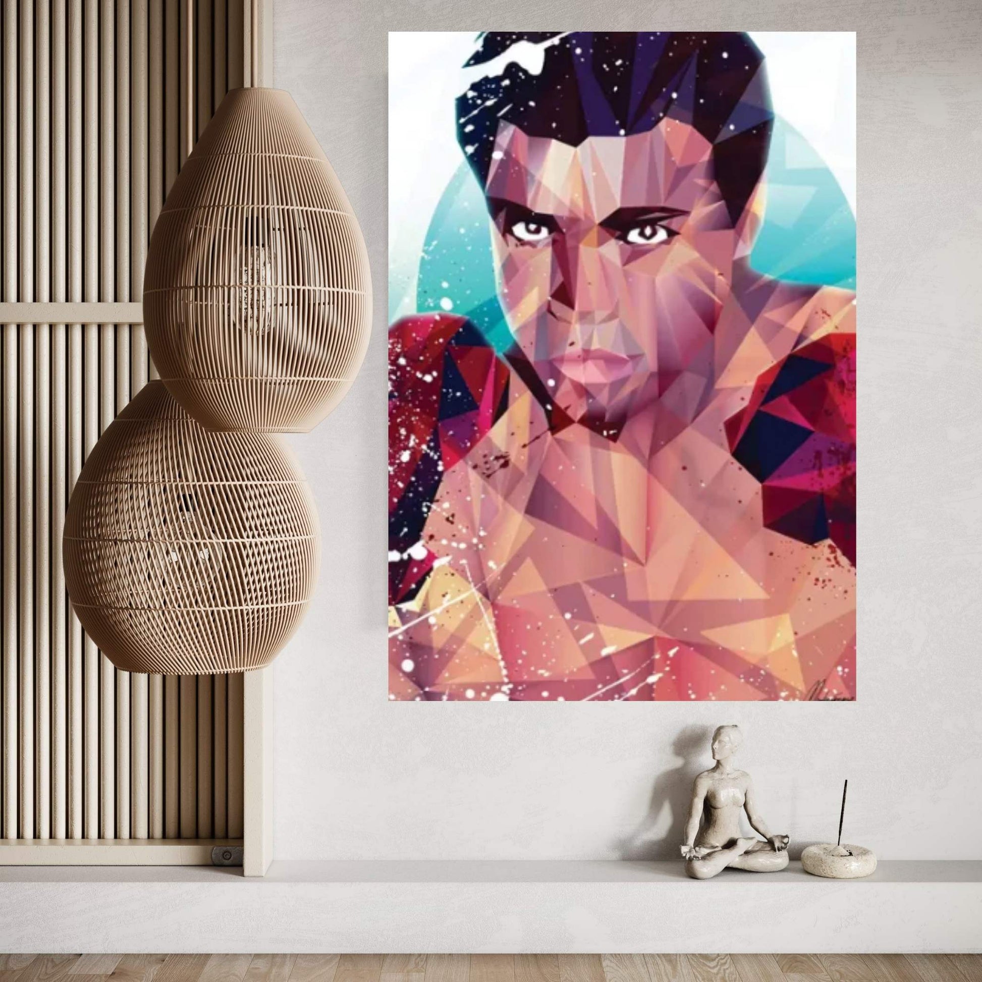 Courageous Ali Canvas Wall Art - Y Canvas