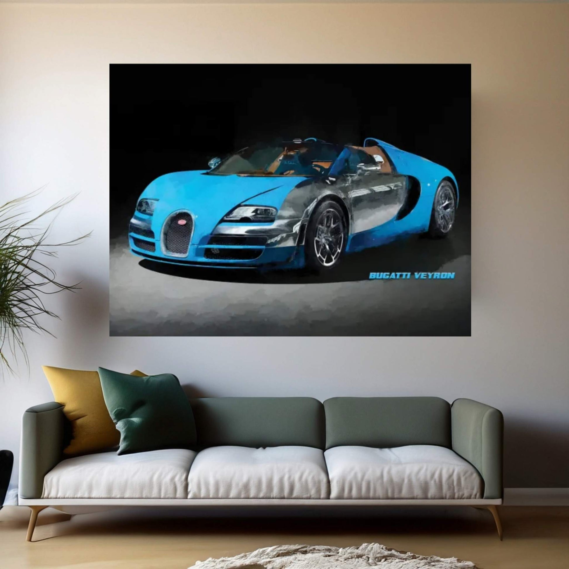 Bugatti Veyron IV Canvas Wall Art - Y Canvas