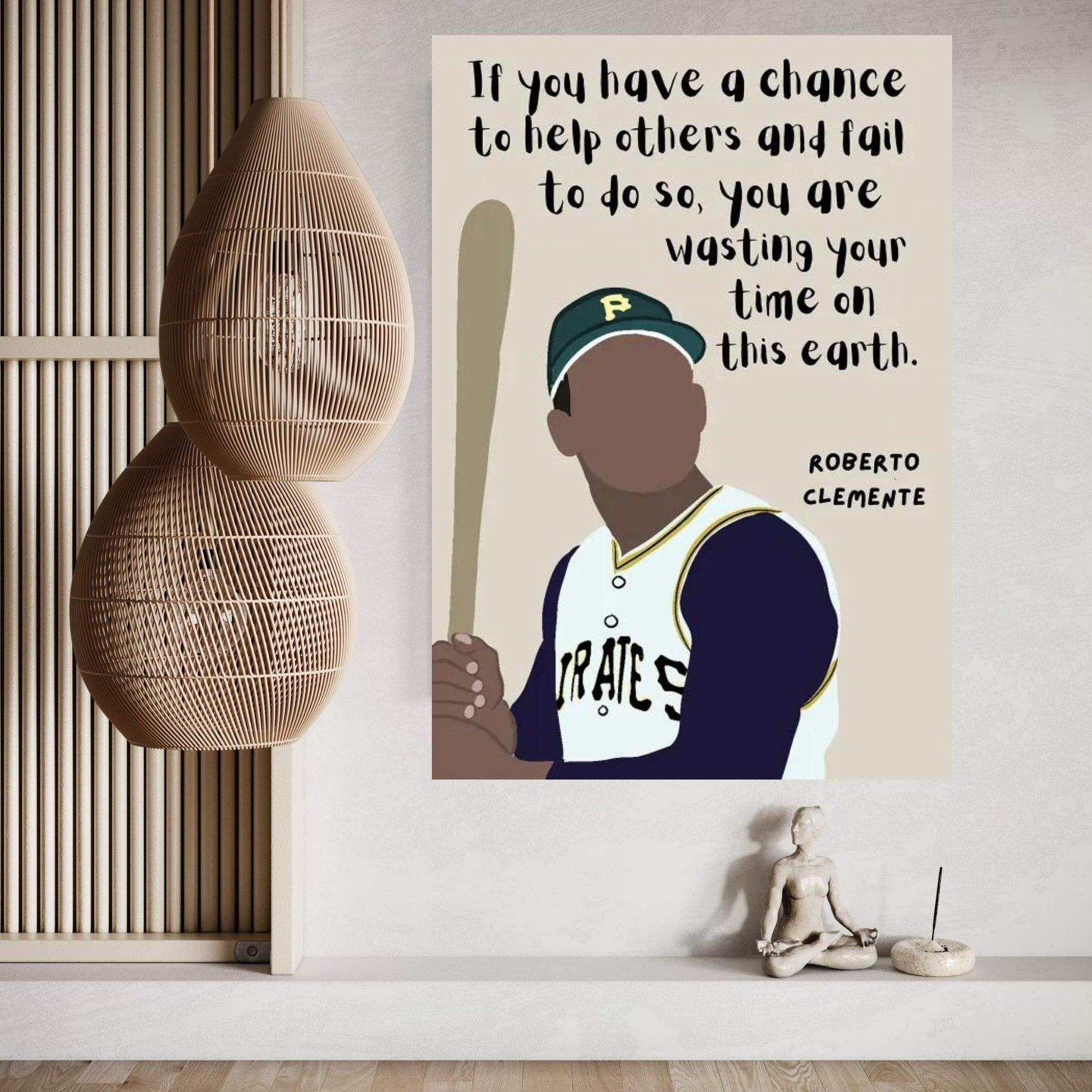 Clemente Quote Canvas Wall Art - Y Canvas