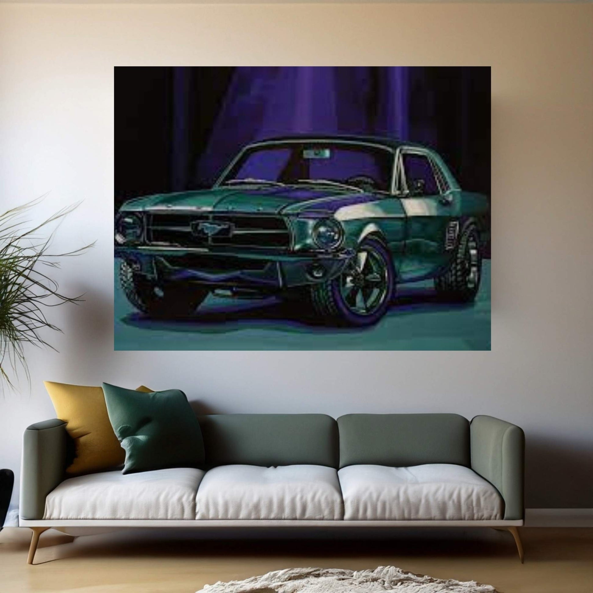 Ford Mustang 1967 Canvas Wall Art - Y Canvas
