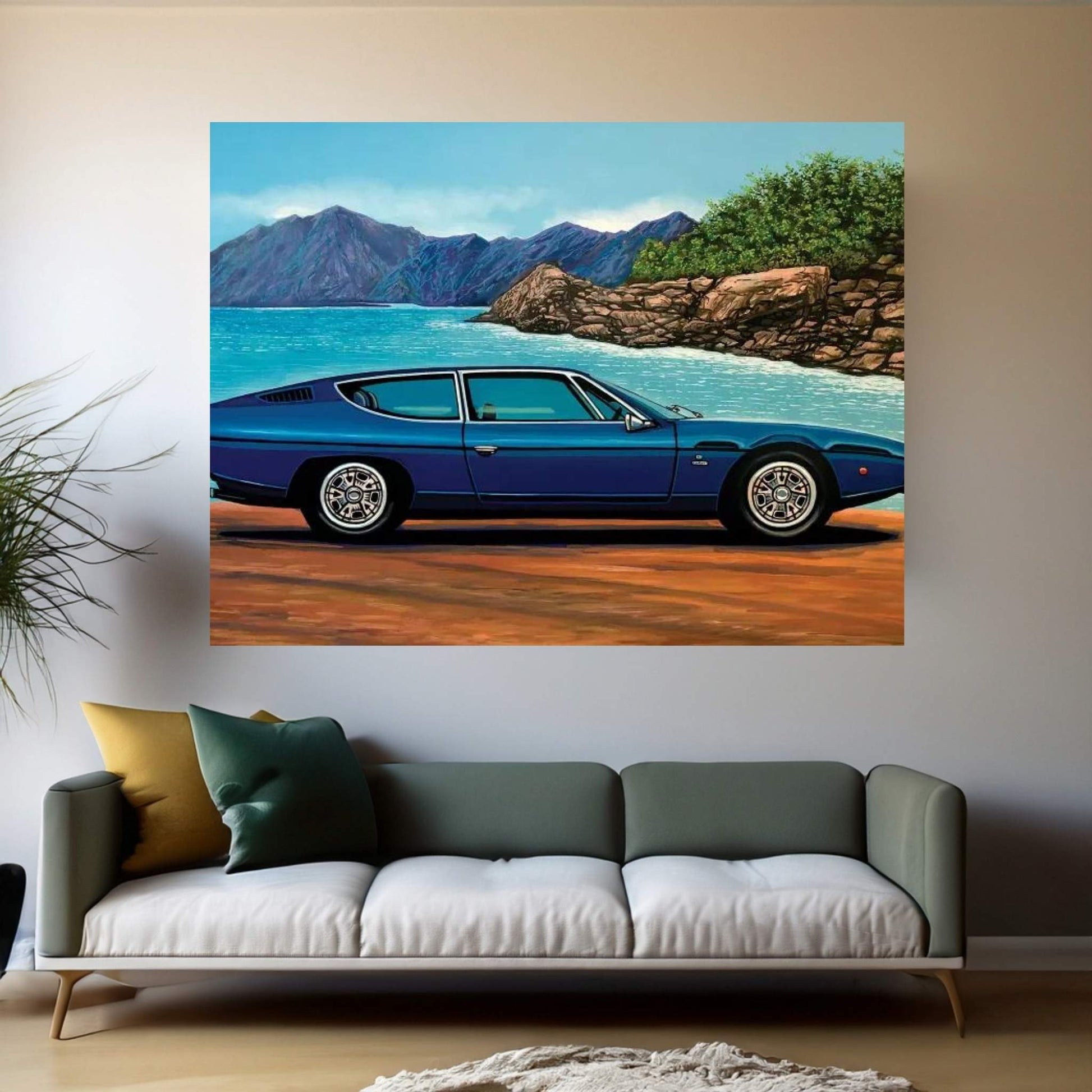 Lamborghini Espada Canvas Wall Art - Y Canvas
