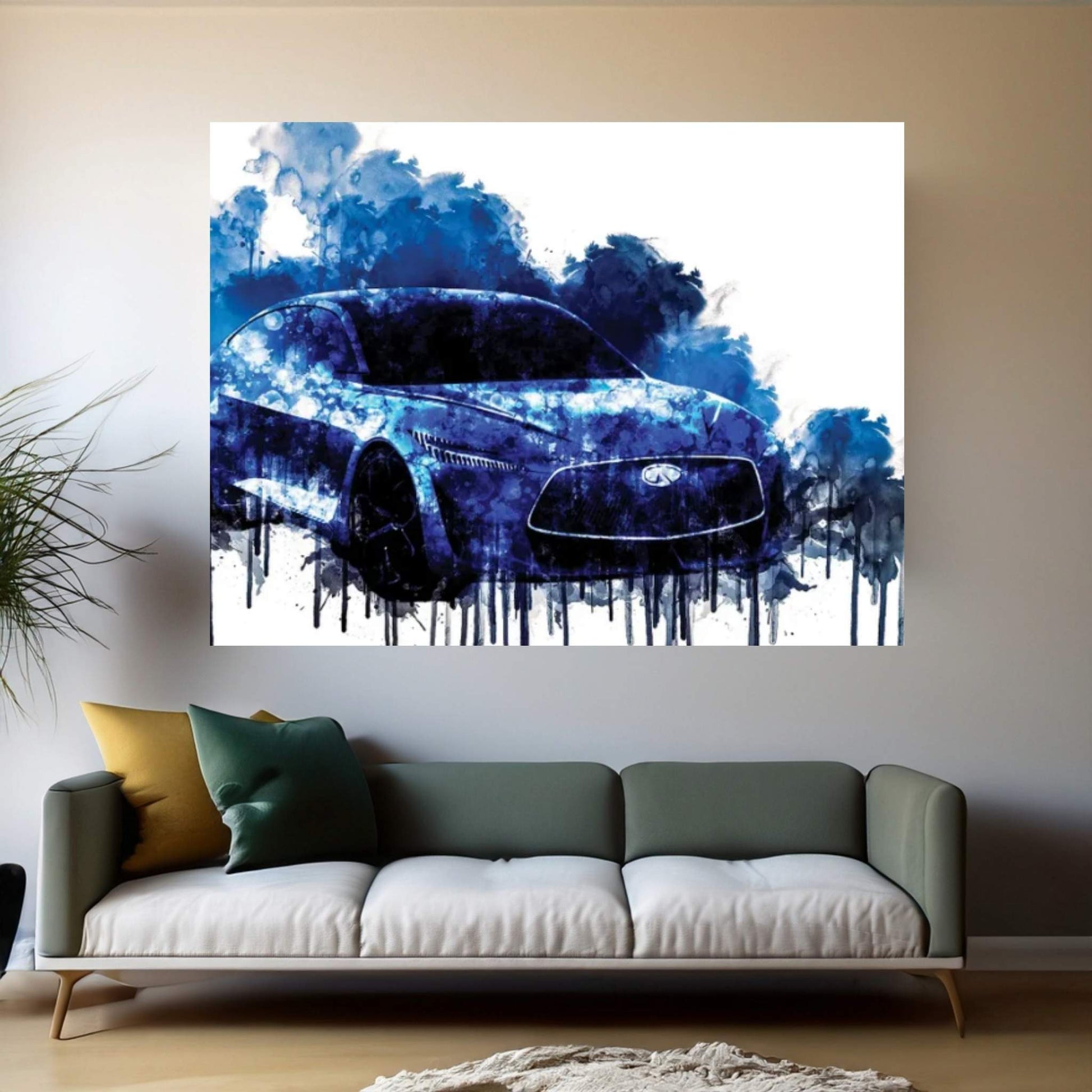 2018 Infiniti Q Inspiration Concept Canvas Wall Art - Y Canvas